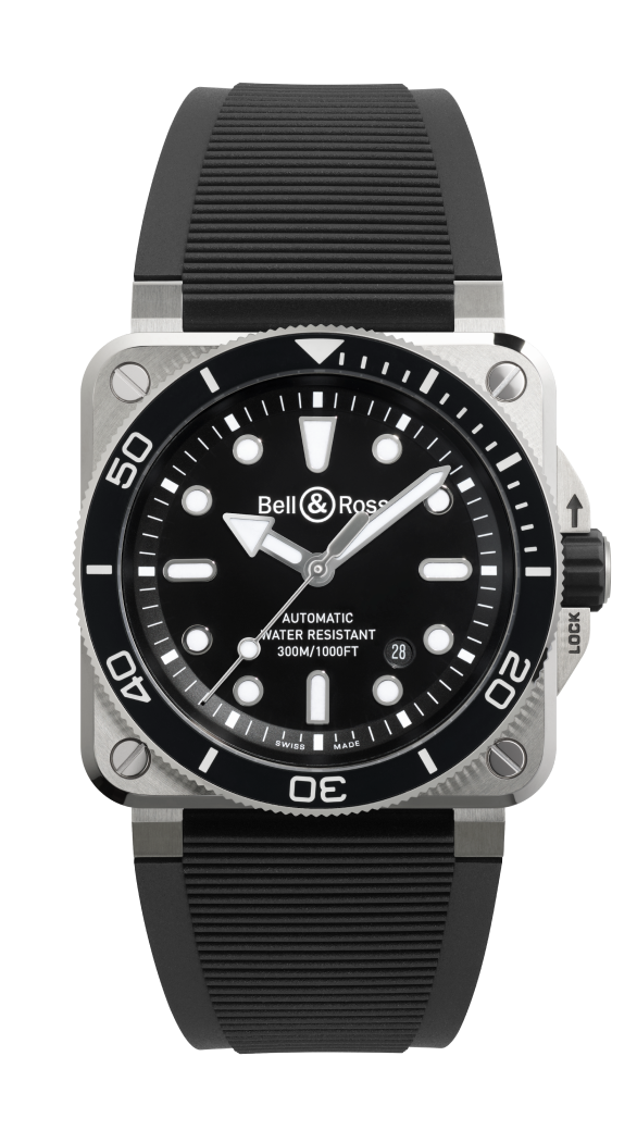 BR 03 DIVER BLACK STEEL