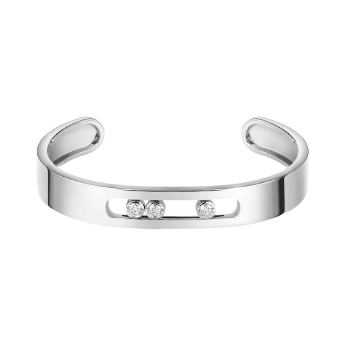 Bracelet Bangle Move Or Blanc