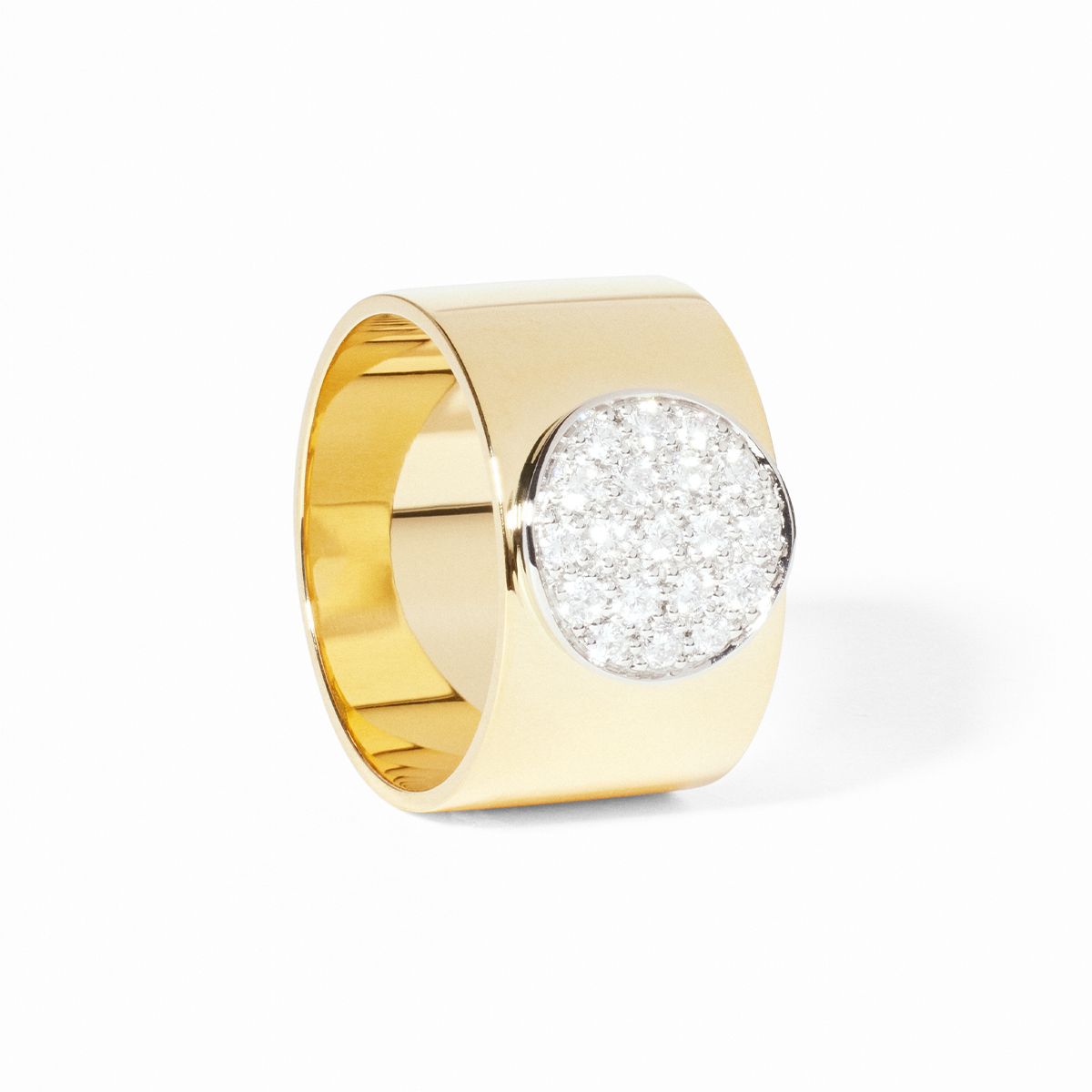 Bague Anthéa or jaune et diamants Menottes dinh van Référence :  256103 -1