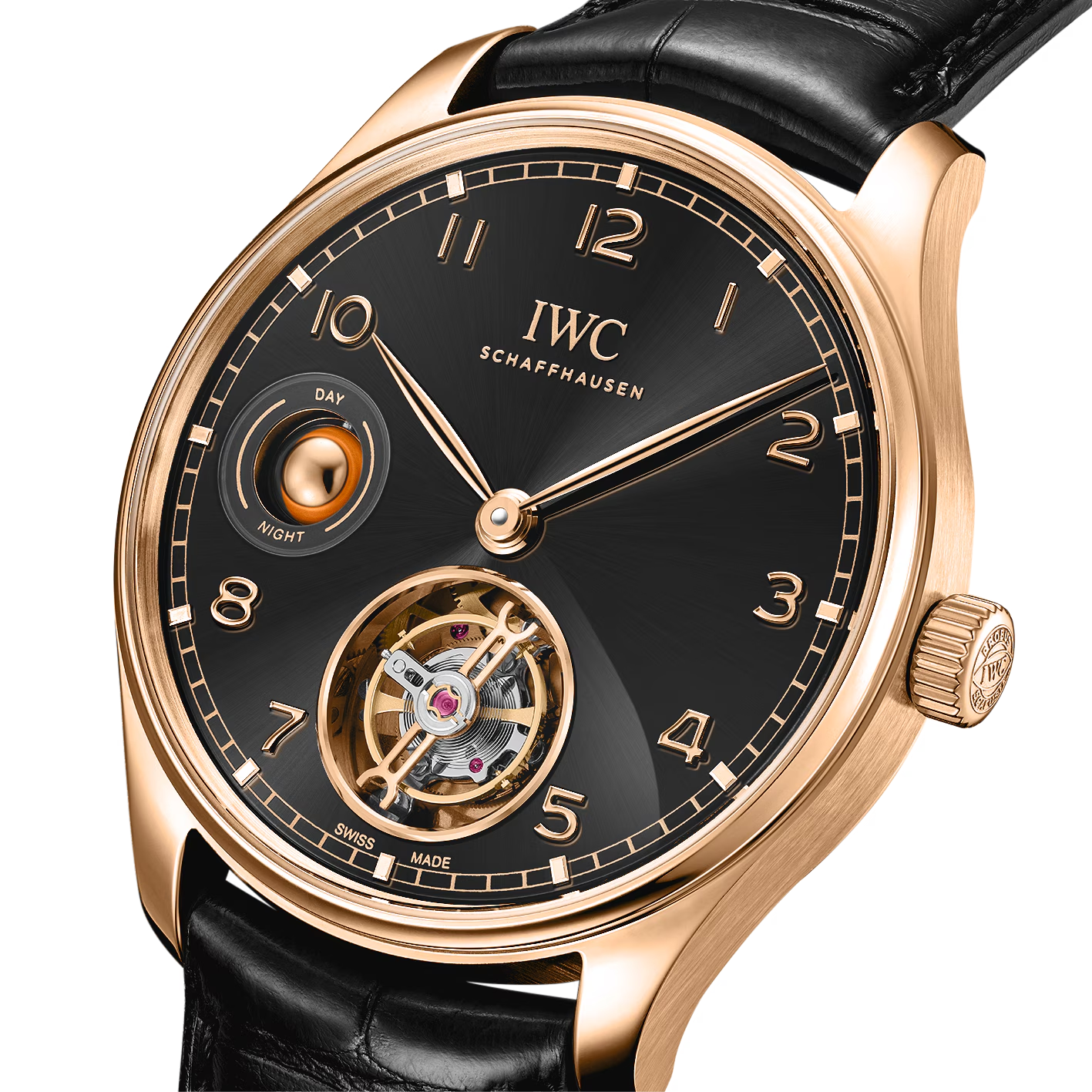 PORTUGIESER TOURBILLON REMONTAGE MANUEL JOUR & NUIT Portugieser Référence :  IW545901 -3