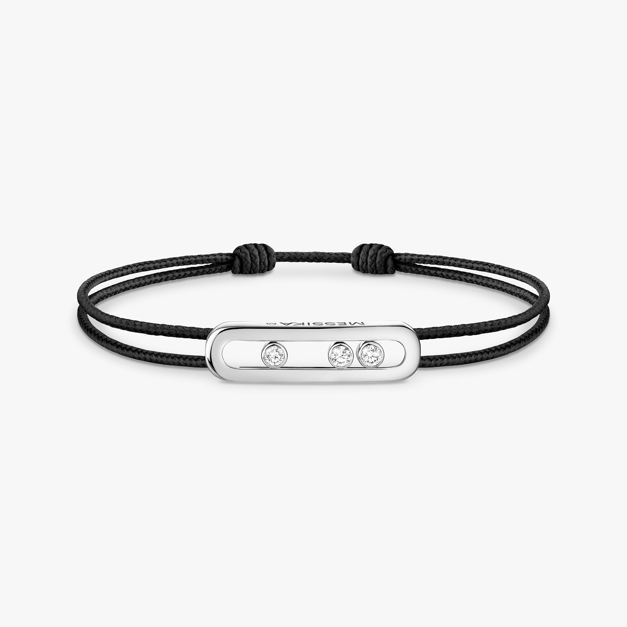 Bracelet Cordon Messika CARE(S) Noir Diamant Or Blanc Messika CARE(S) Référence :  14140-WG -2