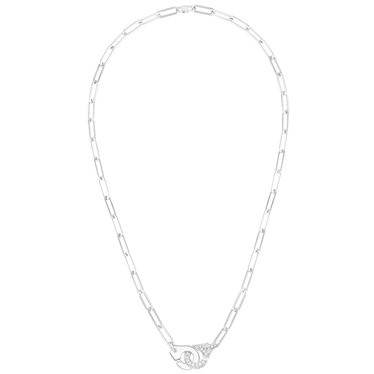 Collier Menottes dinh van R12 or blanc et diamants Menottes dinh van Référence :  652212 -2