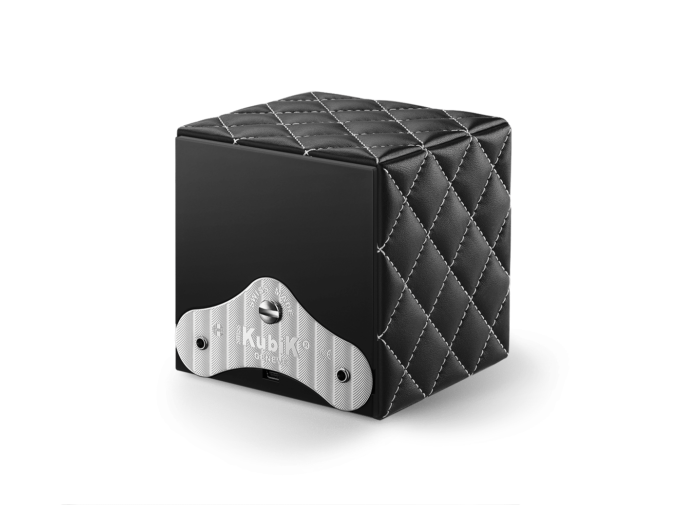 Masterbox Cuir Noir Surpiqures Blanches Masterbox Référence :  SK01.CV.COUTURE. NOIR C/BLANCHES -3