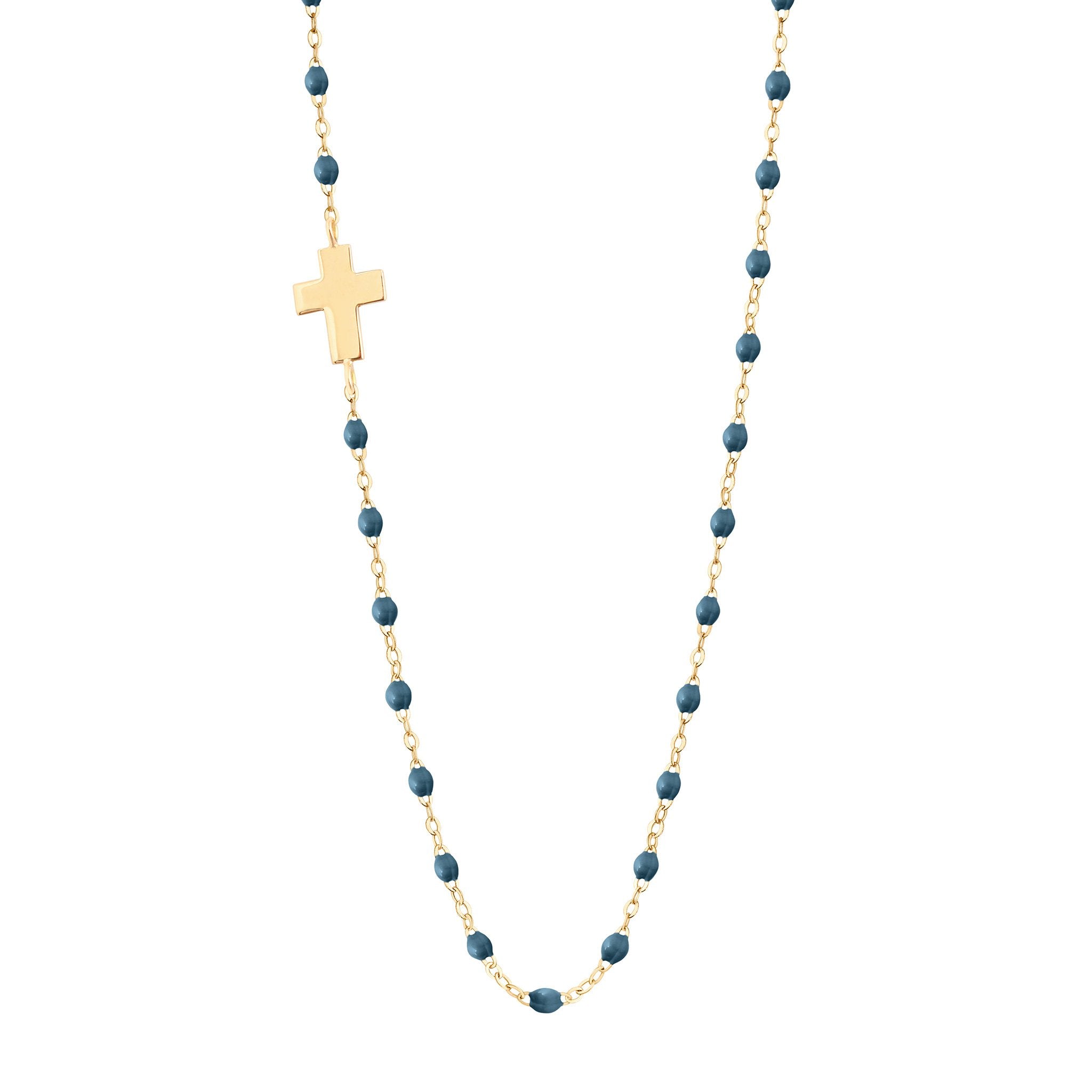 Collier céleste Croix de côté, or jaune, 42 cm madone Référence :  b1co002j0242xx -1