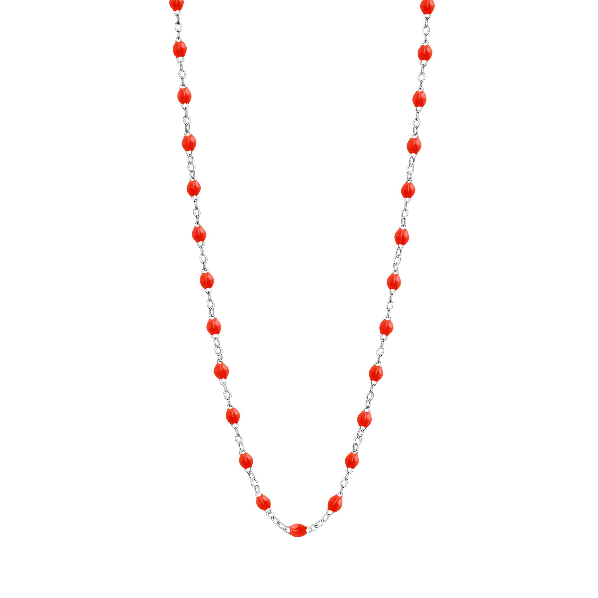 Collier corail Classique Gigi, or blanc, 50 cm classique gigi Référence :  b1gi001g5850xx -1