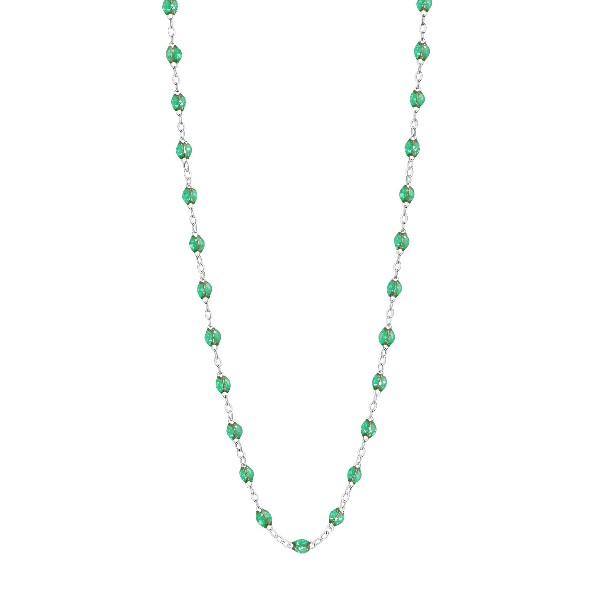 Collier menthe Classique Gigi, or blanc, 45 cm classique gigi Référence :  b1gi001g6045xx -1