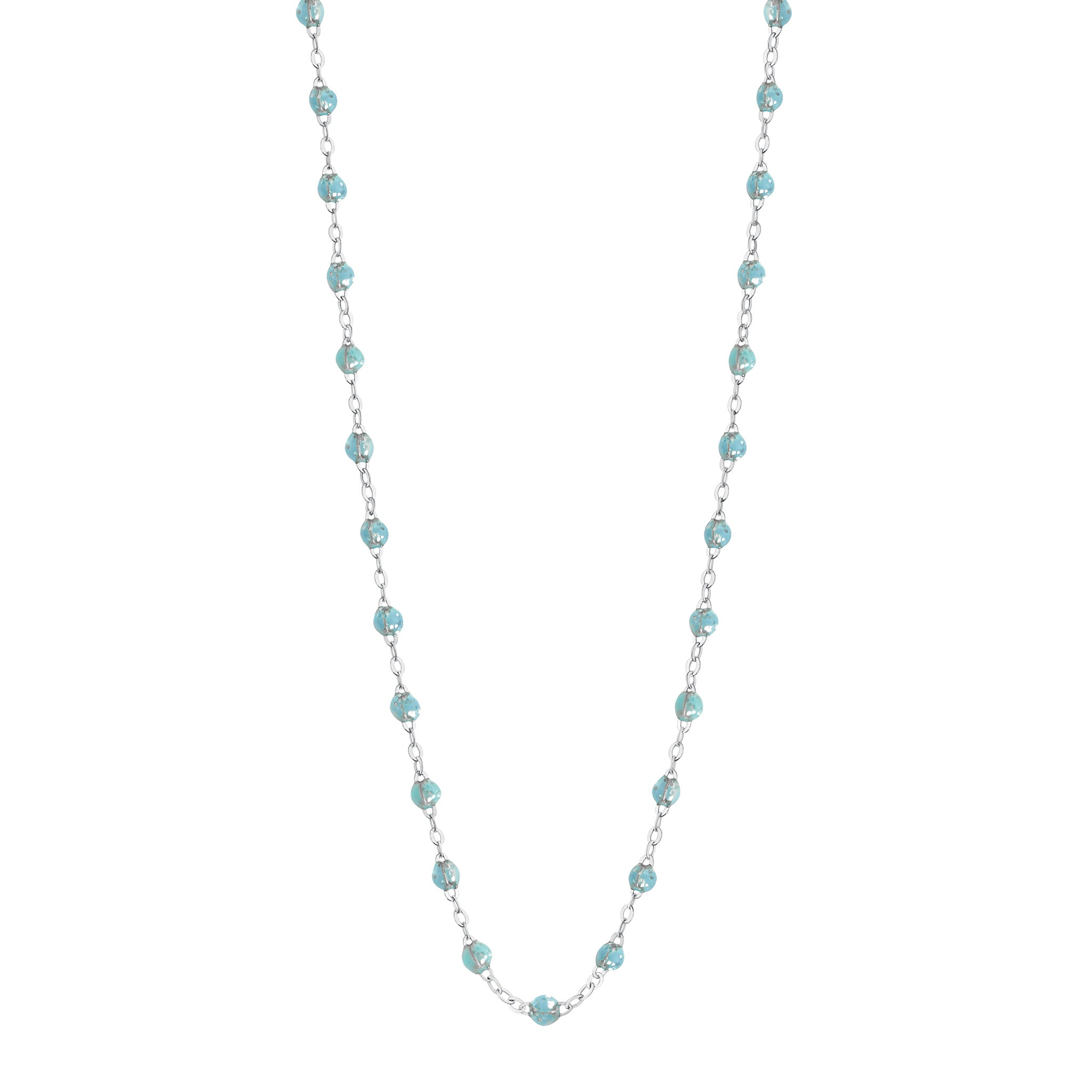 Collier aqua Classique Gigi, or blanc, 50 cm classique gigi Référence :  b1gi001g6250xx -1