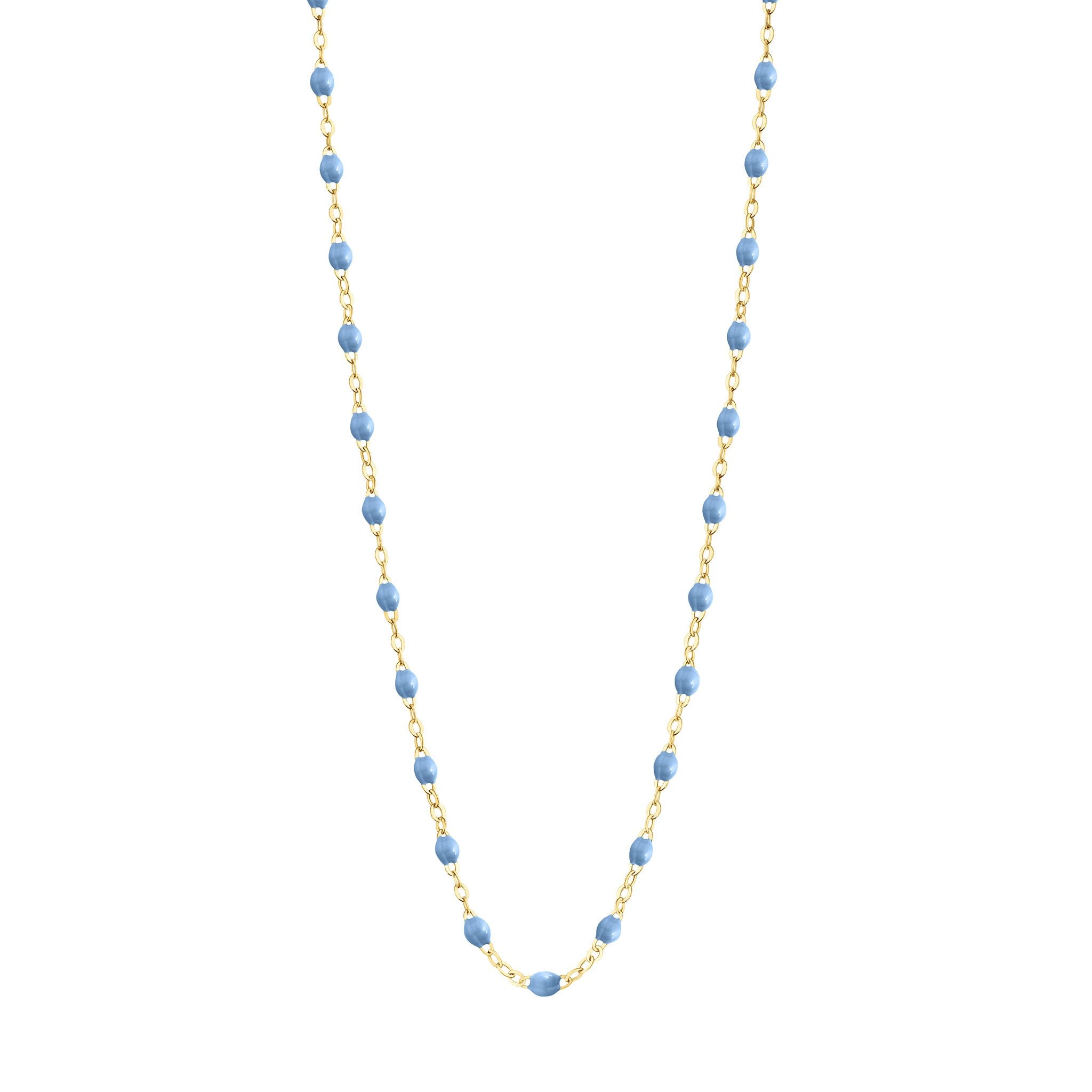 Collier ciel Classique Gigi, or jaune, 45 cm