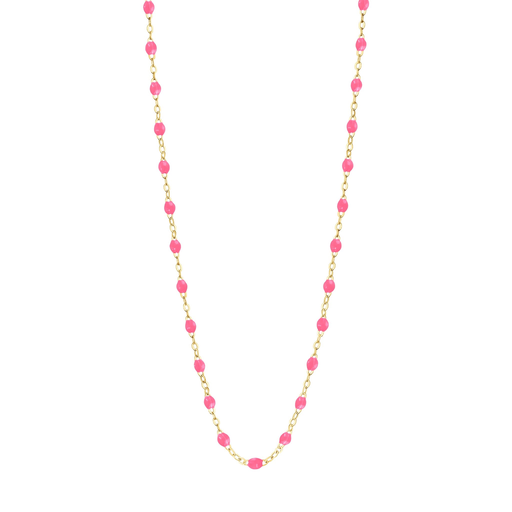 Collier enfant rose fluo Classique Gigi, or jaune, 33 cm classique gigi Référence :  b1gi001j2933xx -1