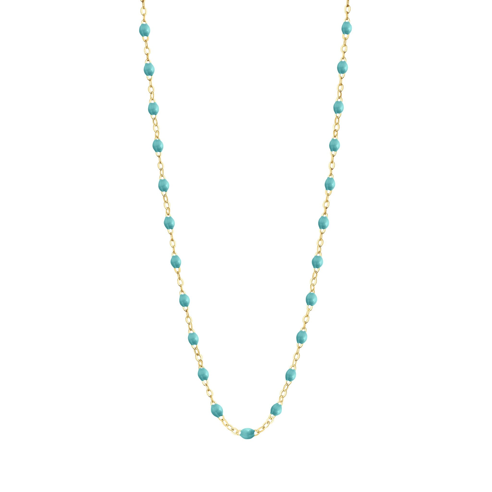 Collier turquoise vert Classique Gigi, or jaune, 50 cm classique gigi Référence :  b1gi001j3350xx -1