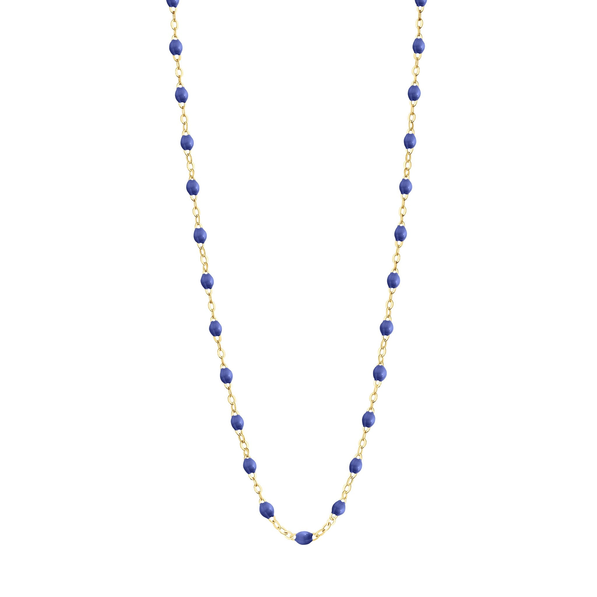 Collier bleuet Classique Gigi, or jaune, 42 cm