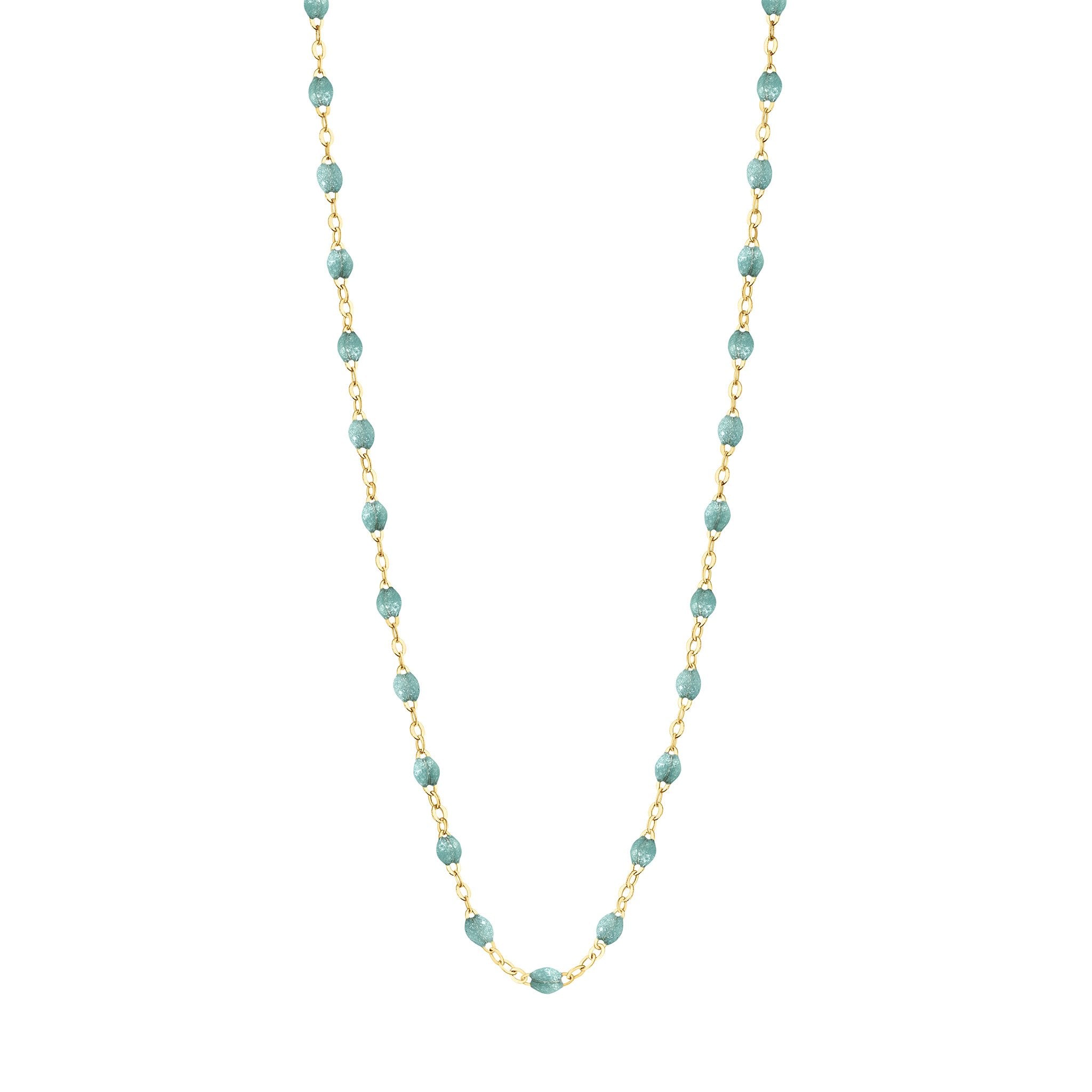 Collier glacier Classique Gigi, or jaune, 42 cm