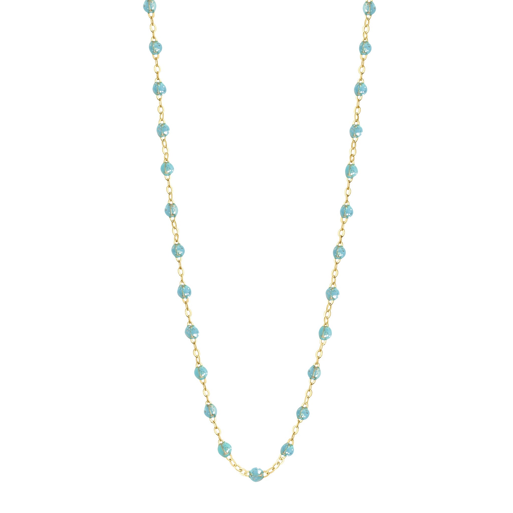 Collier aqua Classique Gigi, or jaune, 50 cm