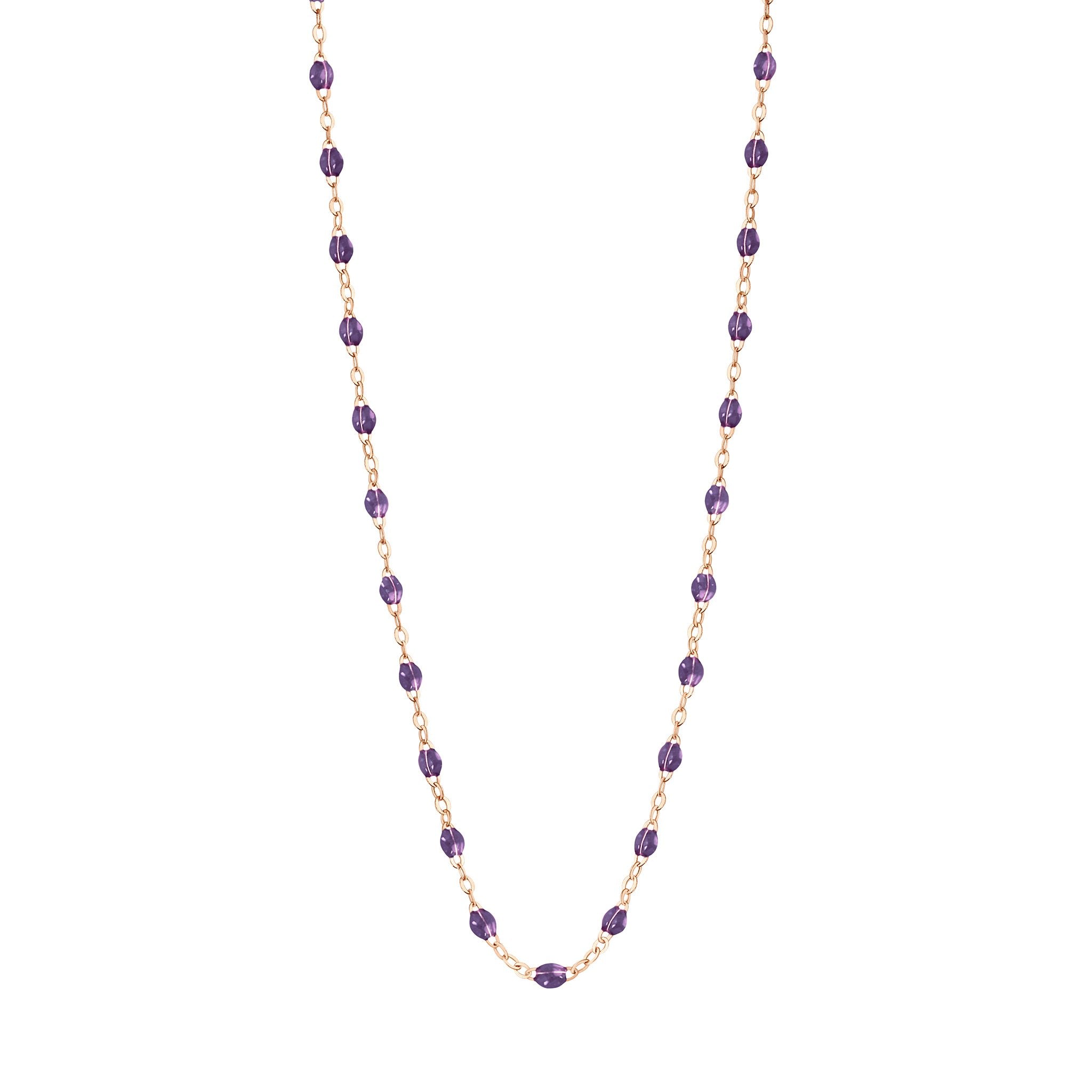 Collier violet Classique Gigi, or rose, 45 cm classique gigi Référence :  b1gi001r1145xx -1