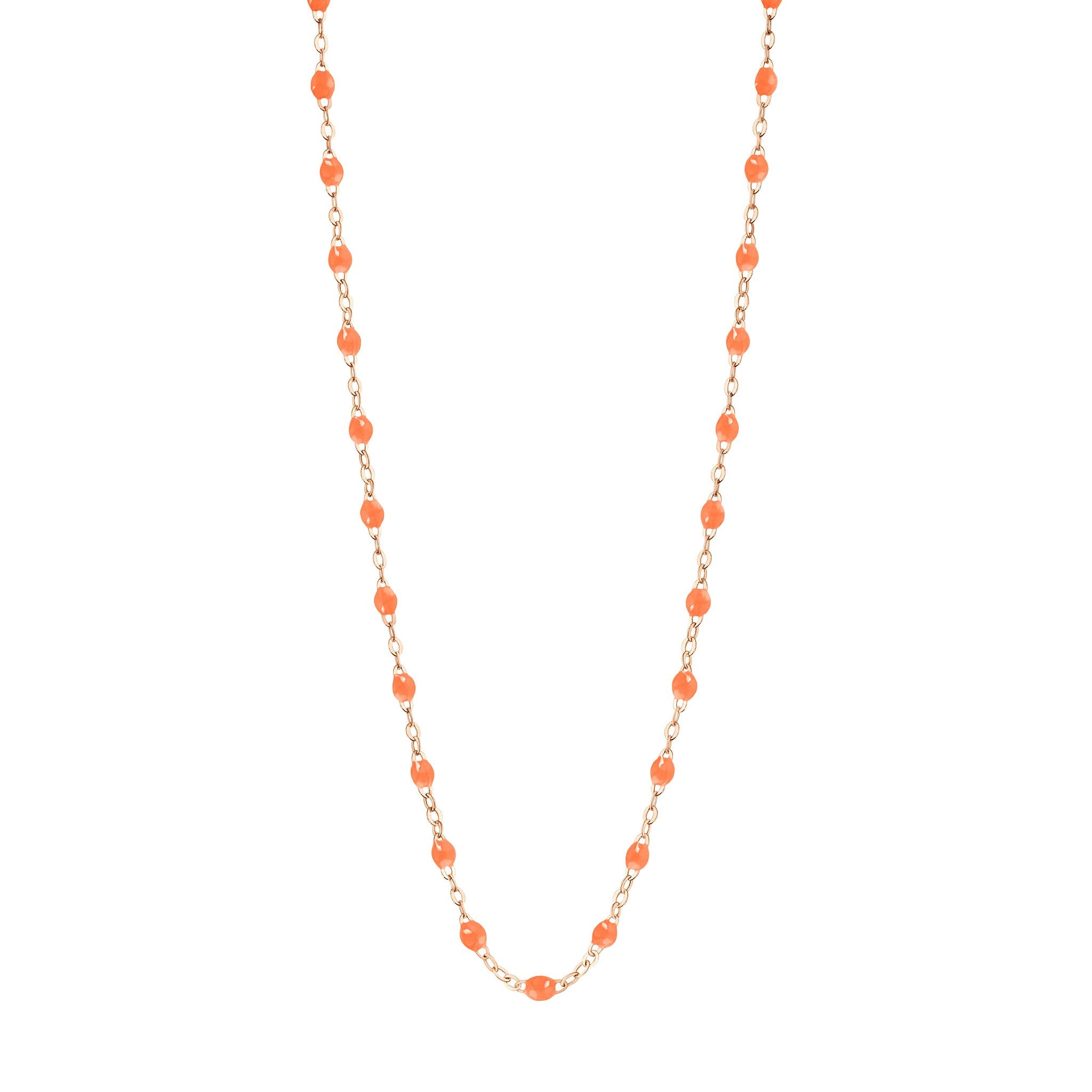 Collier orange fluo Classique Gigi, or rose, 45 cm classique gigi Référence :  b1gi001r1345xx -1