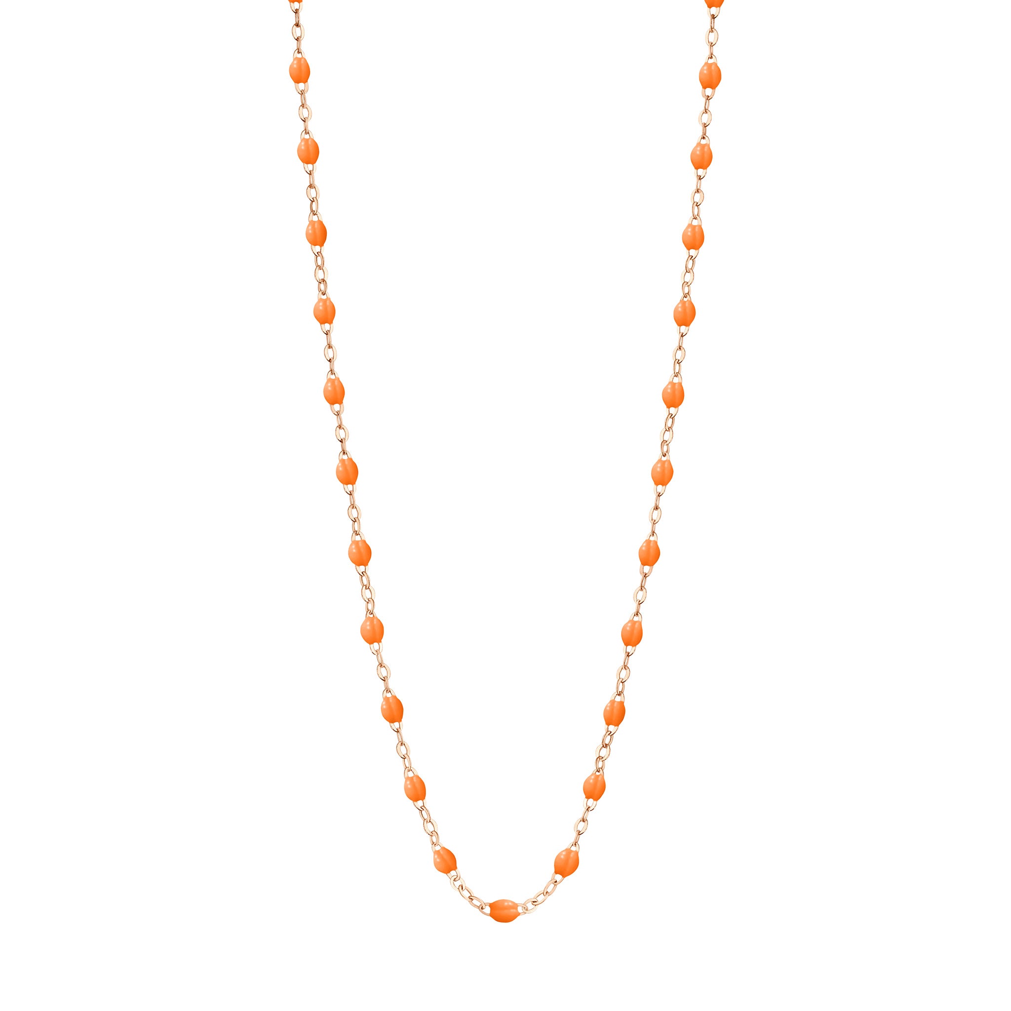 Collier mandarine Classique Gigi, or rose, 42 cm