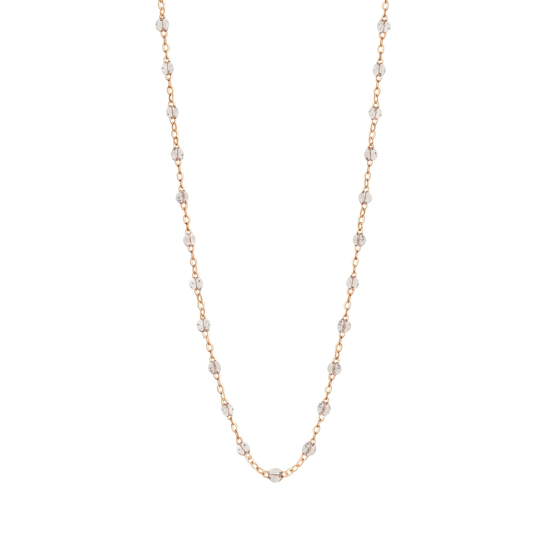 Collier sparkle Classique Gigi, or rose, 45 cm