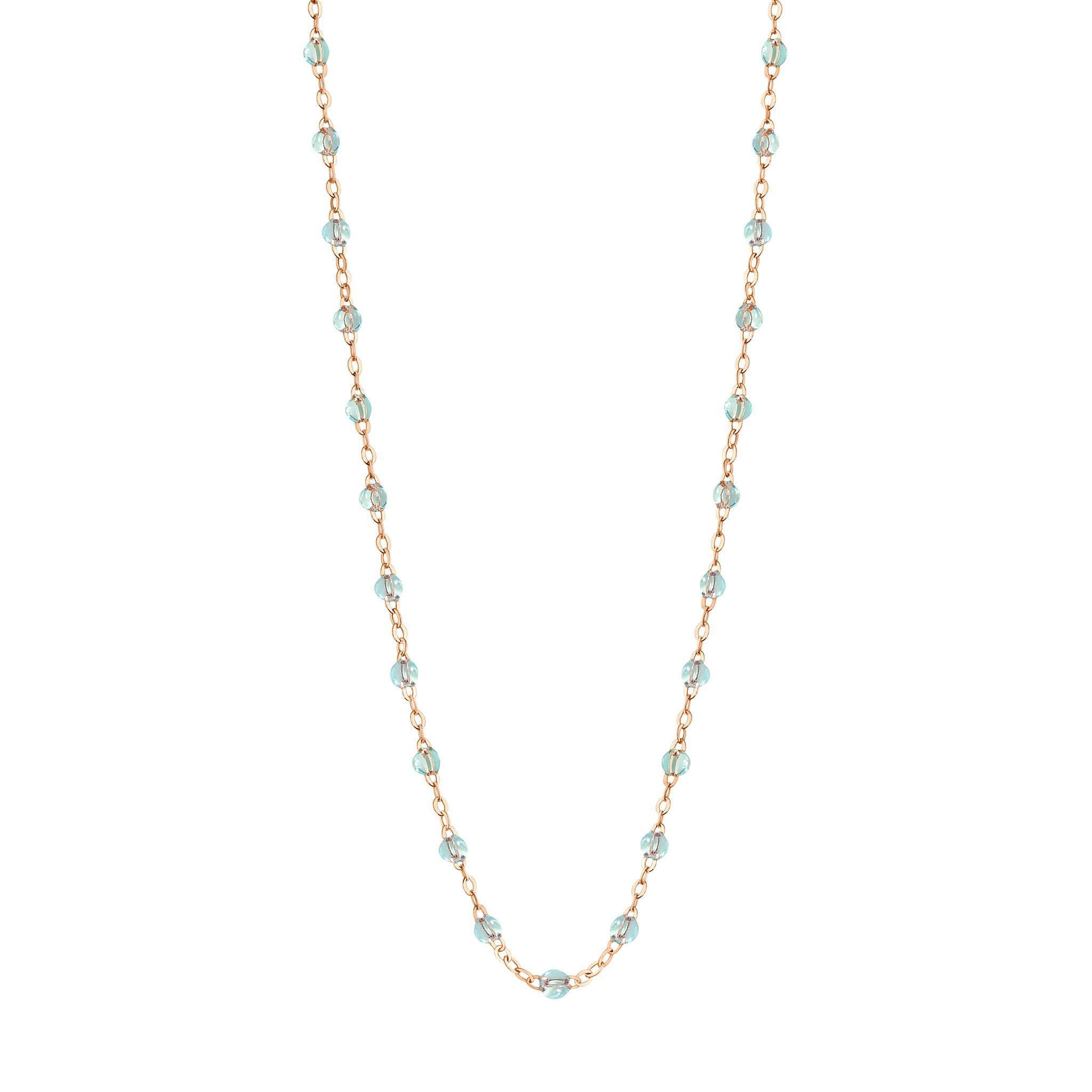 Collier ice Classique Gigi, or rose, 42 cm