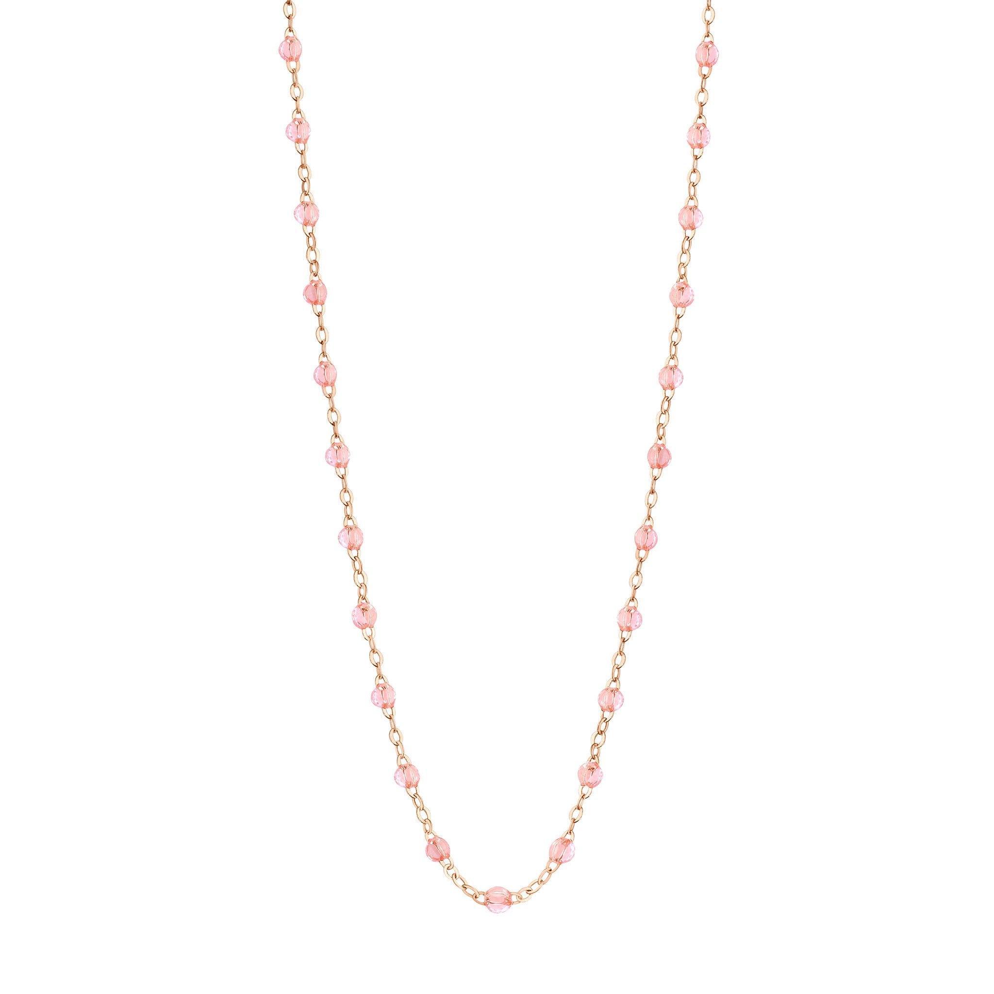 Collier rosée Classique Gigi, or rose, 50 cm