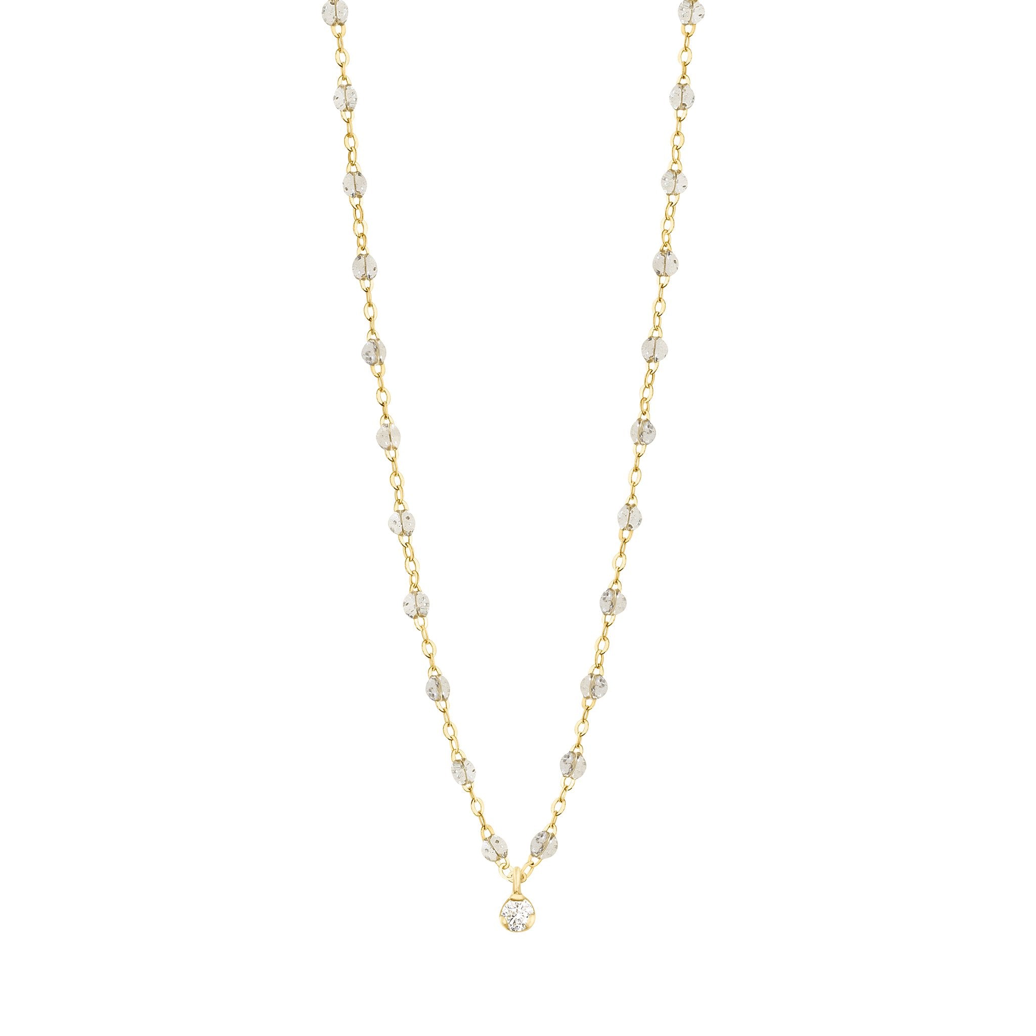 Collier sparkle Gigi Suprême, or jaune, 1 diamant, 42 cm gigi suprême Référence :  b1gs001j4942di -1