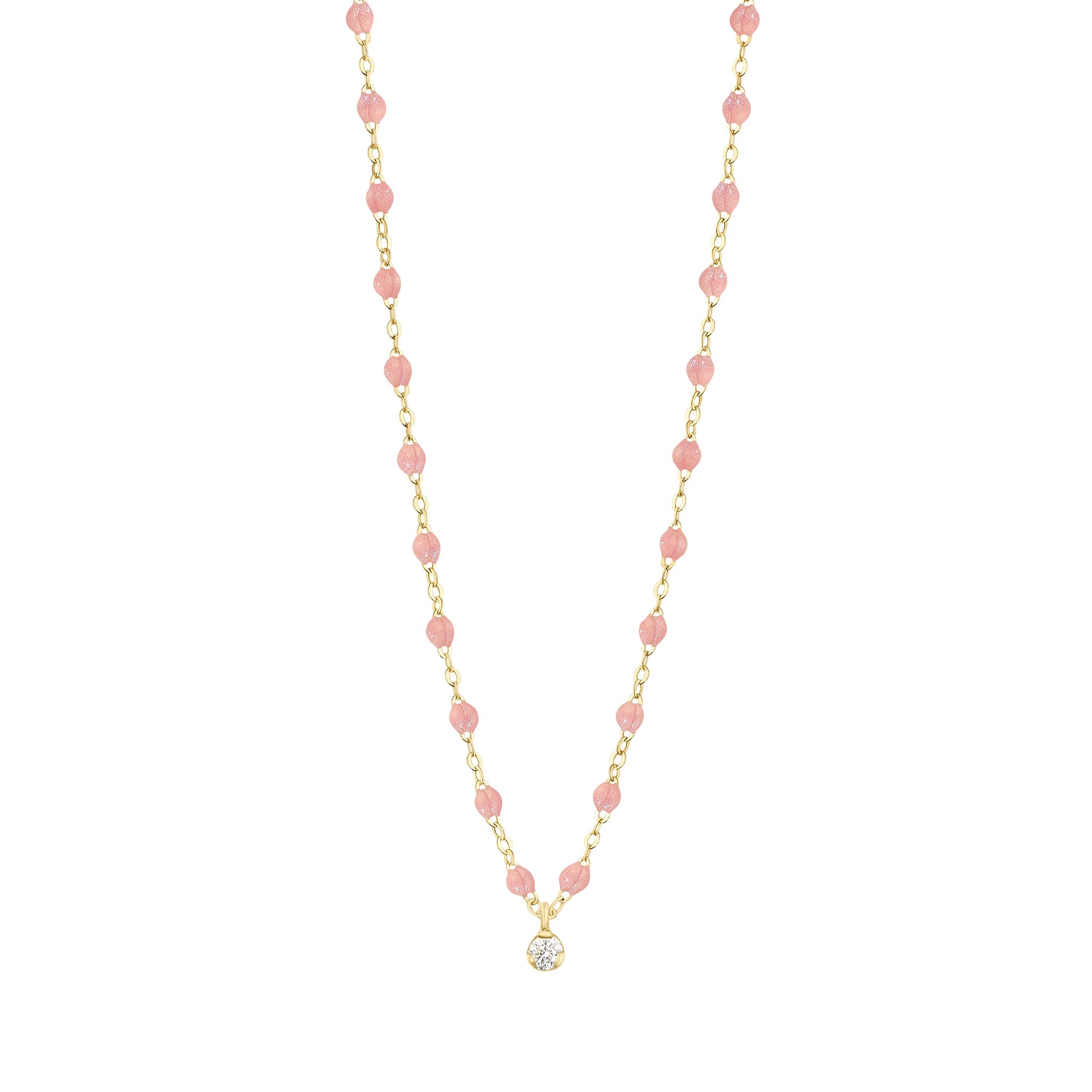 Collier blush Gigi Suprême, or jaune, 1 diamant, 42 cm gigi suprême Référence :  b1gs001j6342di -1