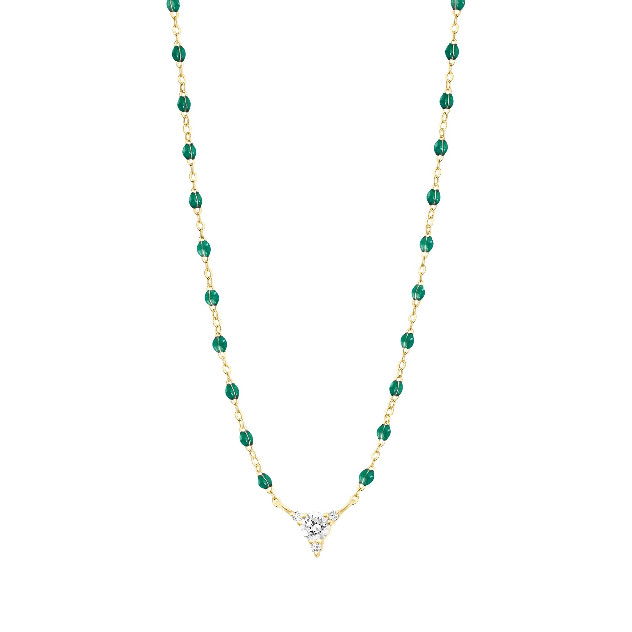 Collier émeraude Kosmos, diamants, or jaune, 42 cm kosmos Référence :  b1ks023j3542di -1