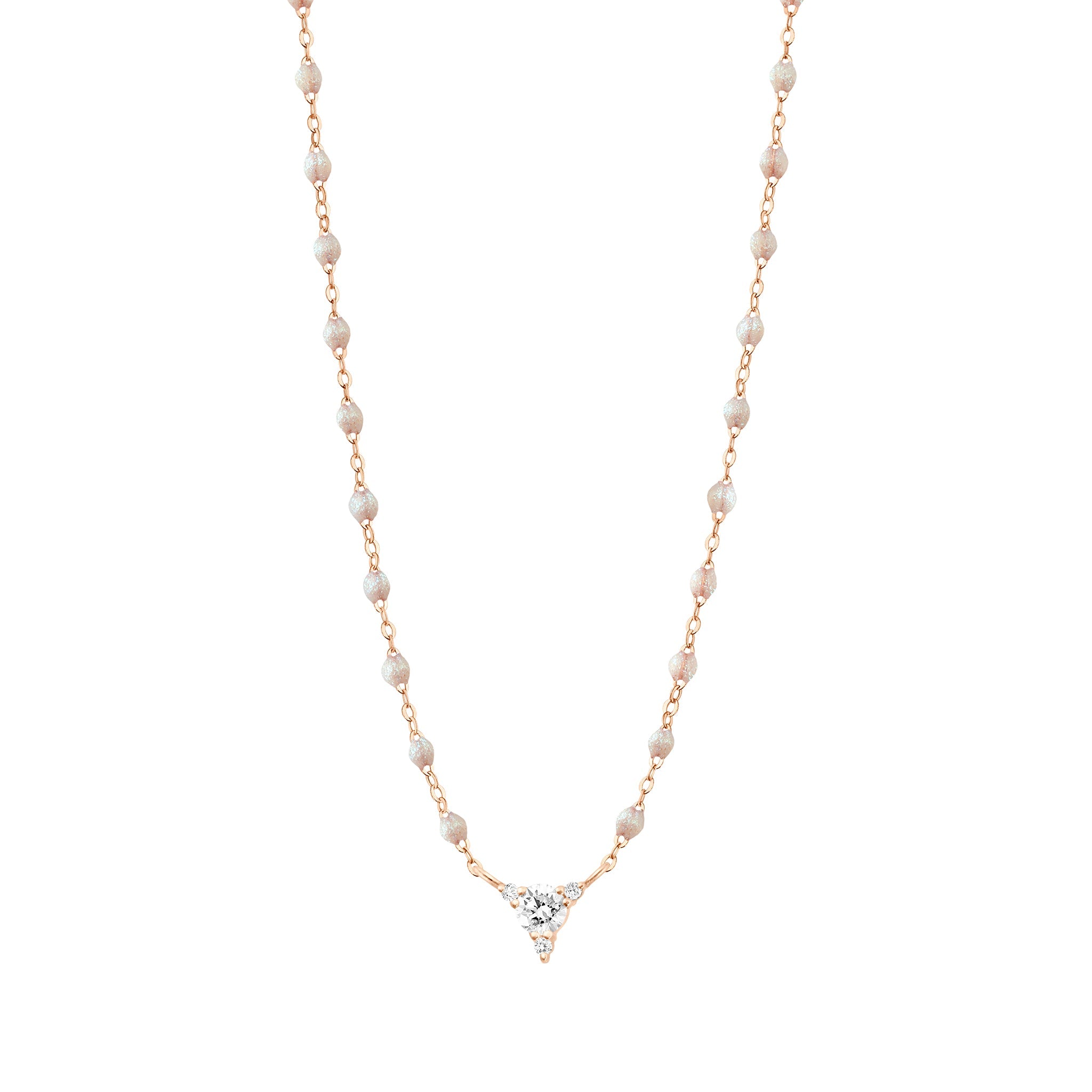 Collier opale Kosmos, diamants, or rose, 42 cm kosmos Référence :  b1ks023r6142di -1