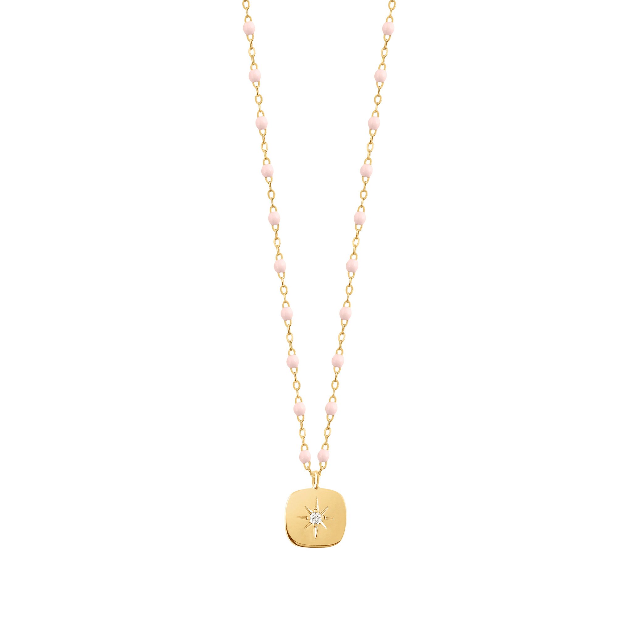 Collier rose bébé Miss Gigi, diamant, or jaune, 42 cm miss gigi Référence :  b1mg001j2842di -1