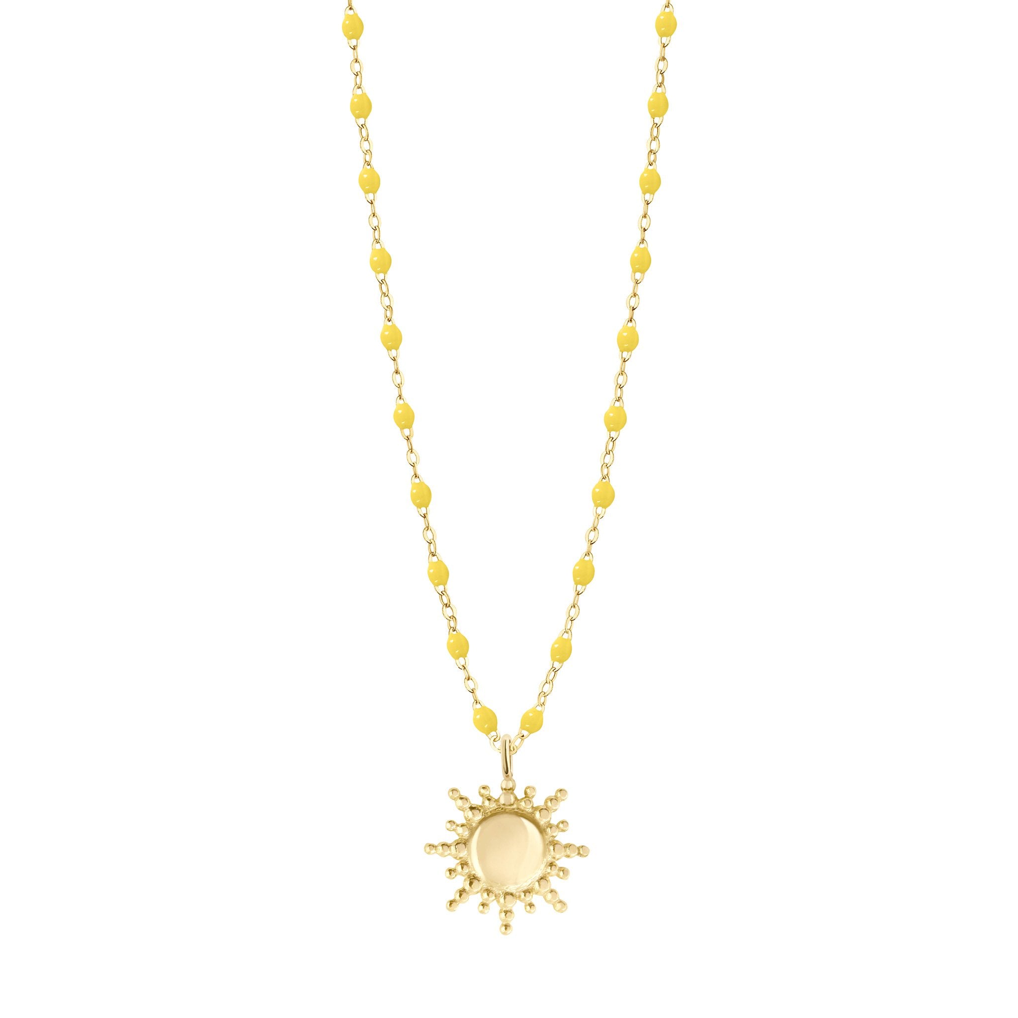 Collier Soleil citron, or jaune, 42 cm pirate Référence :  b1so003j4742xx -1