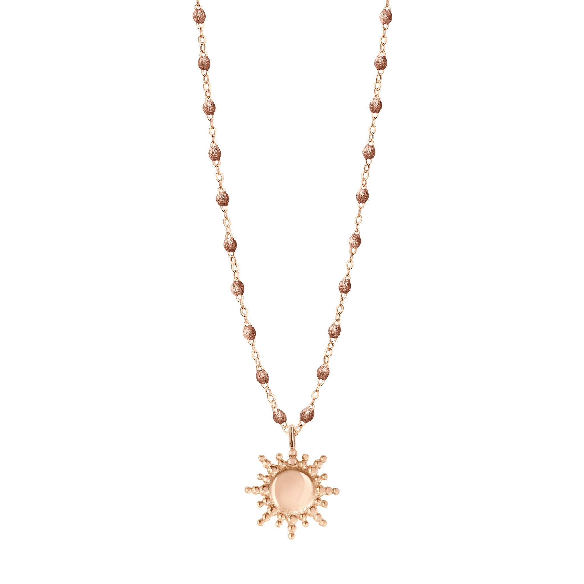 Collier Soleil cuivre, or rose, 42 cm pirate Référence :  b1so003r2642xx -1