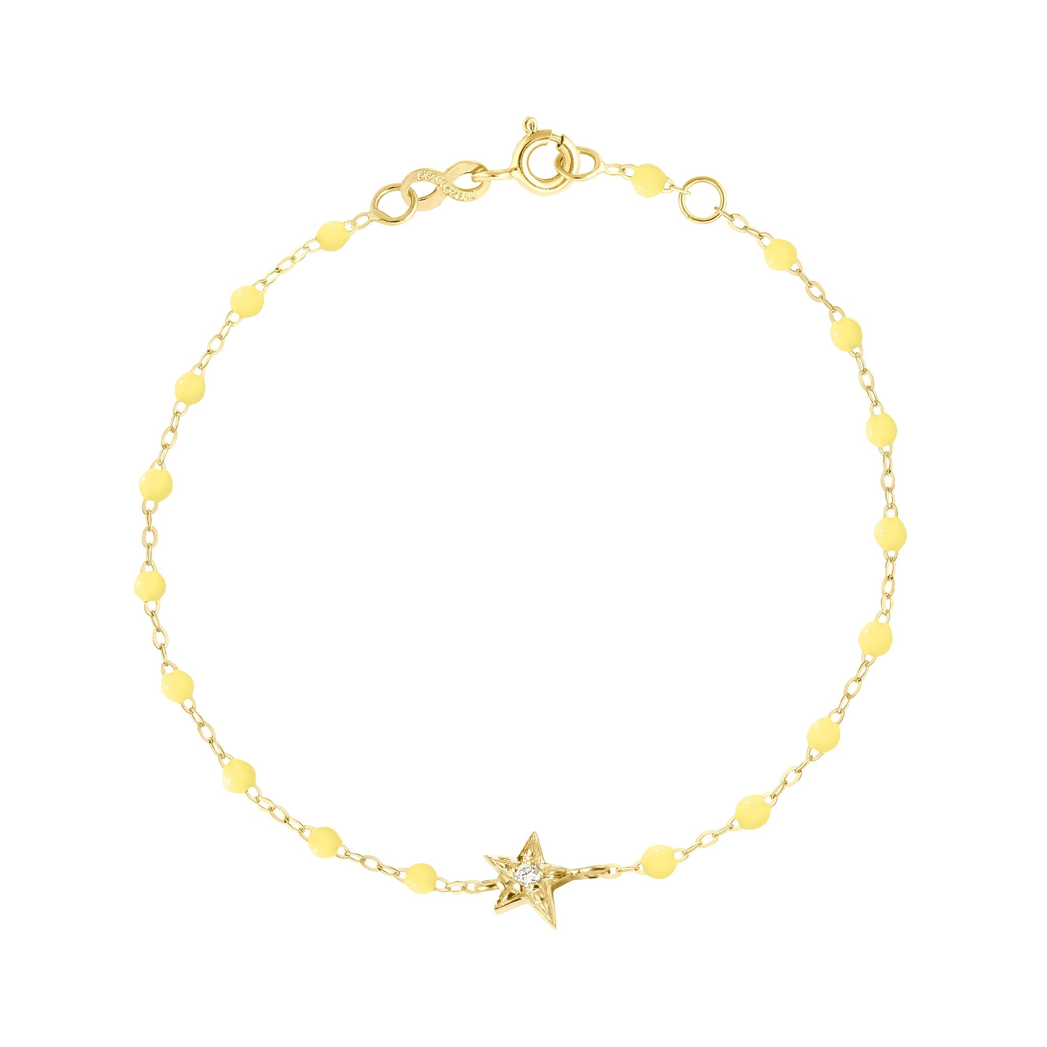 Bracelet mimosa Etoile, diamant, or jaune, 17 cm pirate Référence :  b3et006j6417di -1