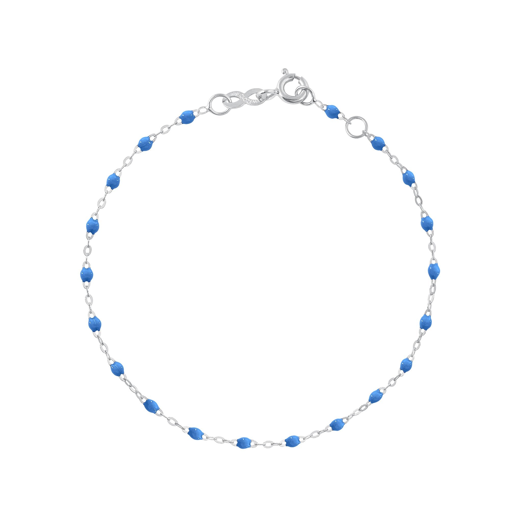 Bracelet bleu fluo Classique Gigi, or blanc, 19 cm classique gigi Référence :  b3gi001g0419xx -1