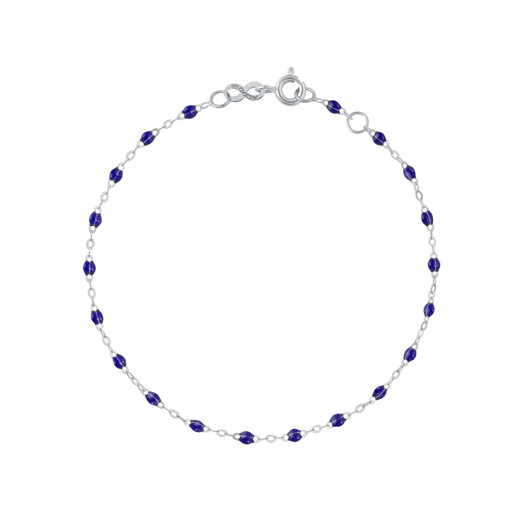 Bracelet prusse Classique Gigi, or blanc, 15 cm