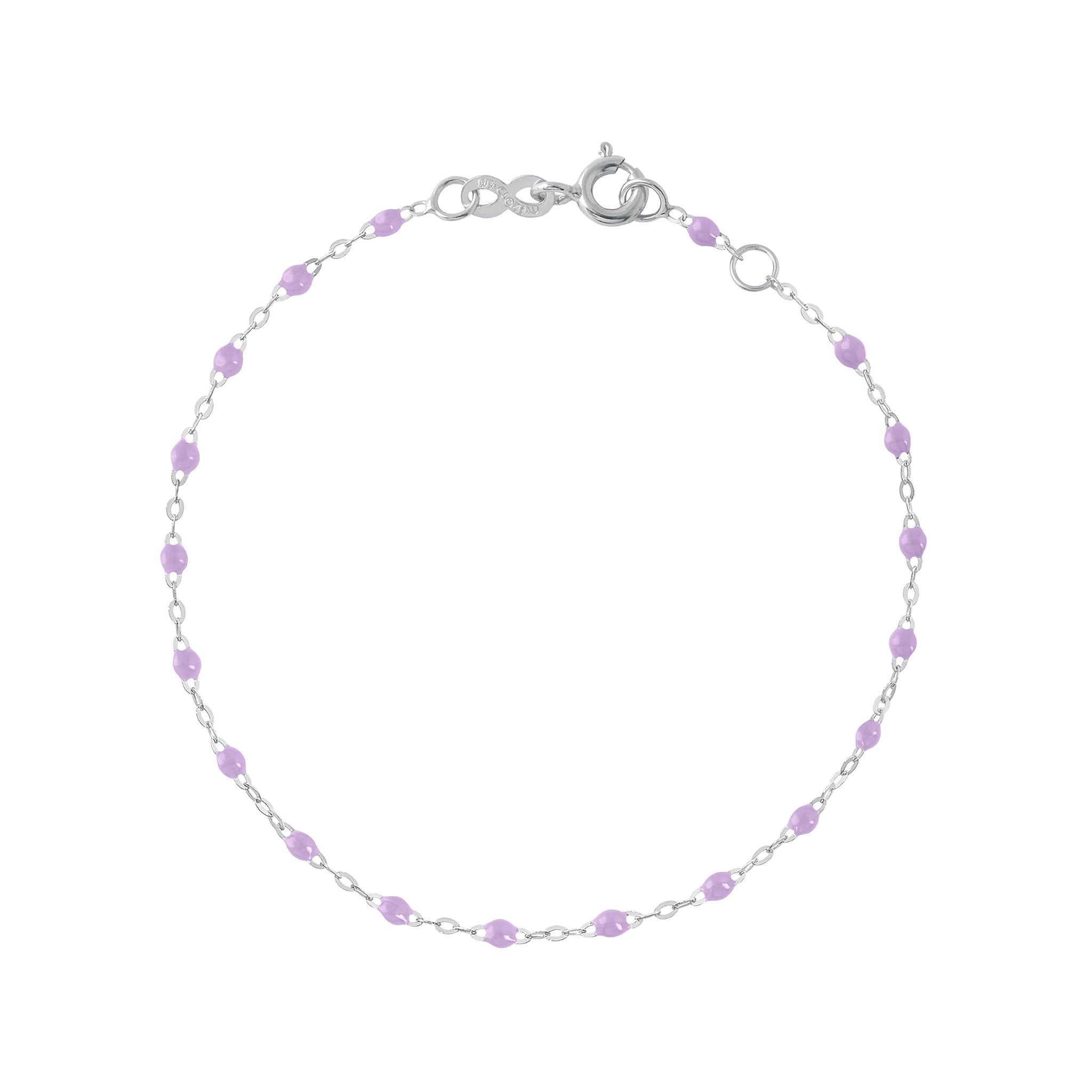 Bracelet parme Classique Gigi, or blanc, 19 cm classique gigi Référence :  b3gi001g1019xx -1