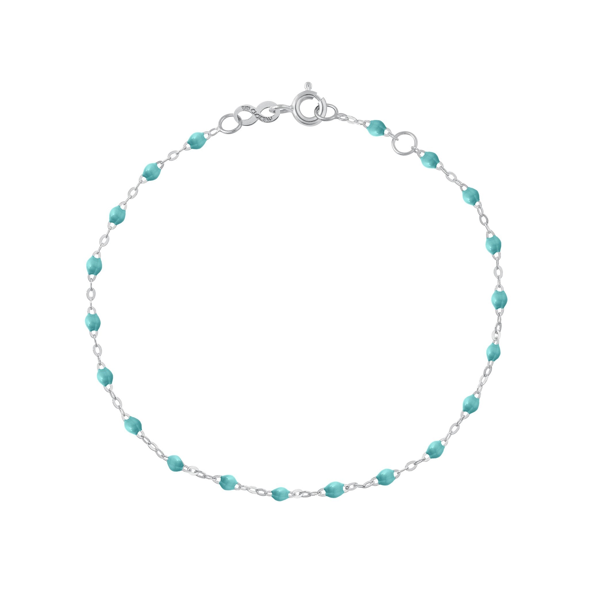 Bracelet turquoise vert Classique Gigi, or blanc, 18 cm classique gigi Référence :  b3gi001g3318xx -1