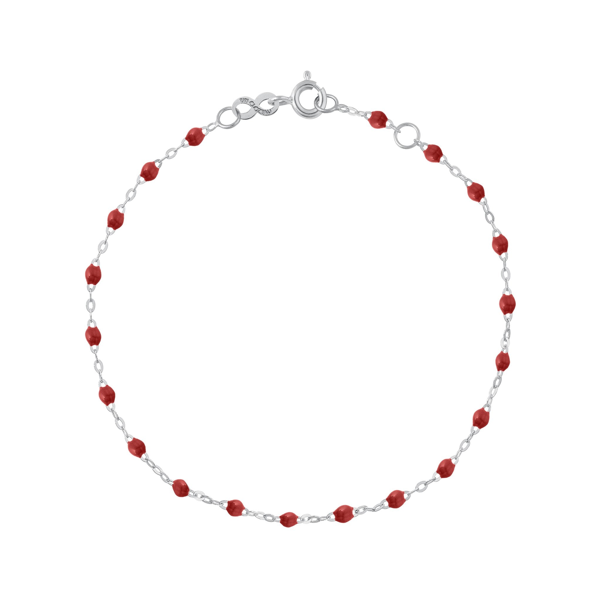 Bracelet bordeaux Classique Gigi, or blanc, 18 cm classique gigi Référence :  b3gi001g4118xx -1