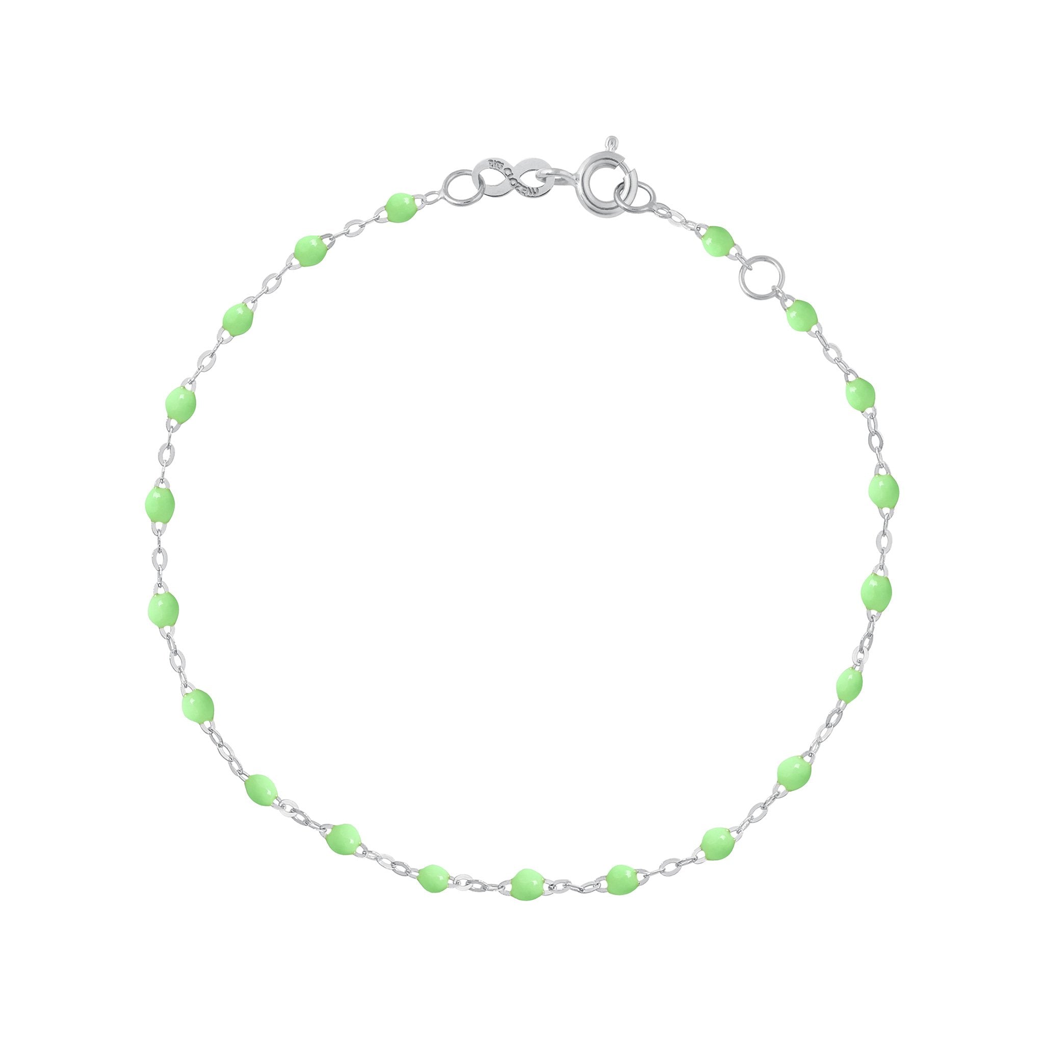 Bracelet anis Classique Gigi, or blanc, 15 cm