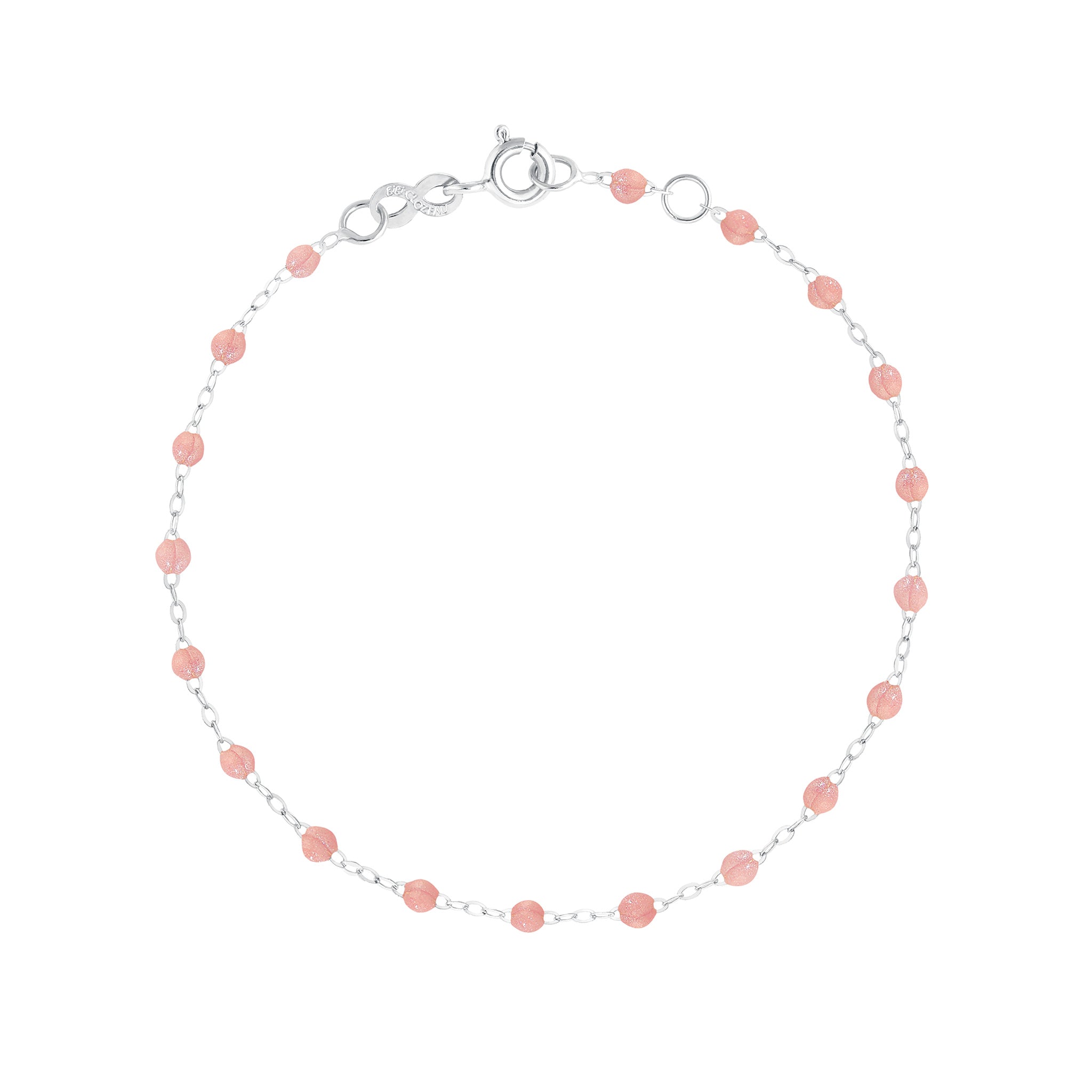 Bracelet blush Classique Gigi, or blanc, 15 cm