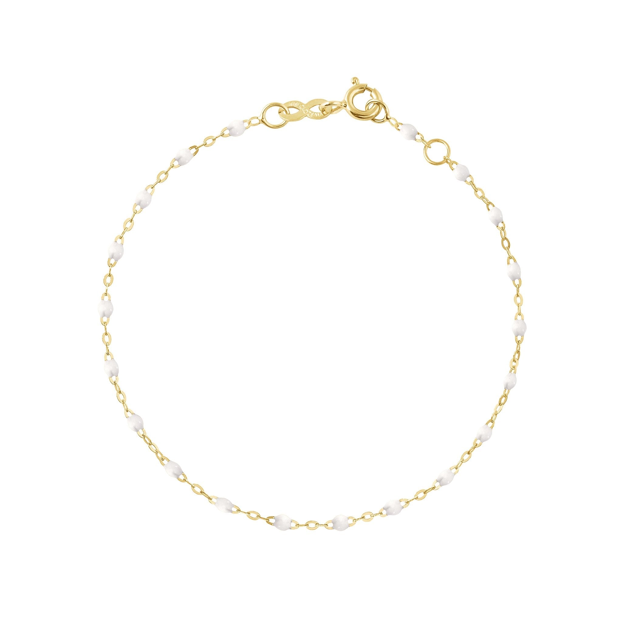 Bracelet blanc Classique Gigi, or jaune, 19 cm classique gigi Référence :  b3gi001j0119xx -1