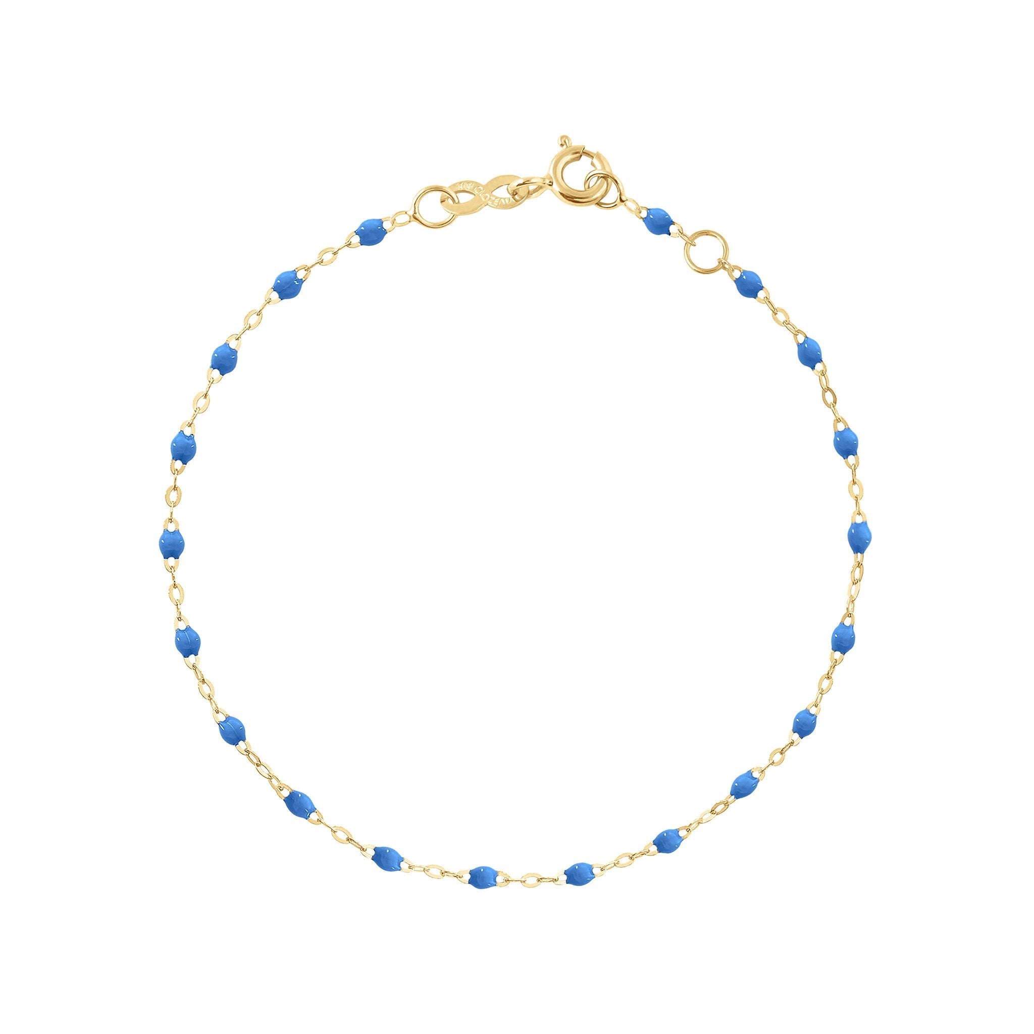 Bracelet bleu fluo Classique Gigi, or jaune, 19 cm classique gigi Référence :  b3gi001j0419xx -1