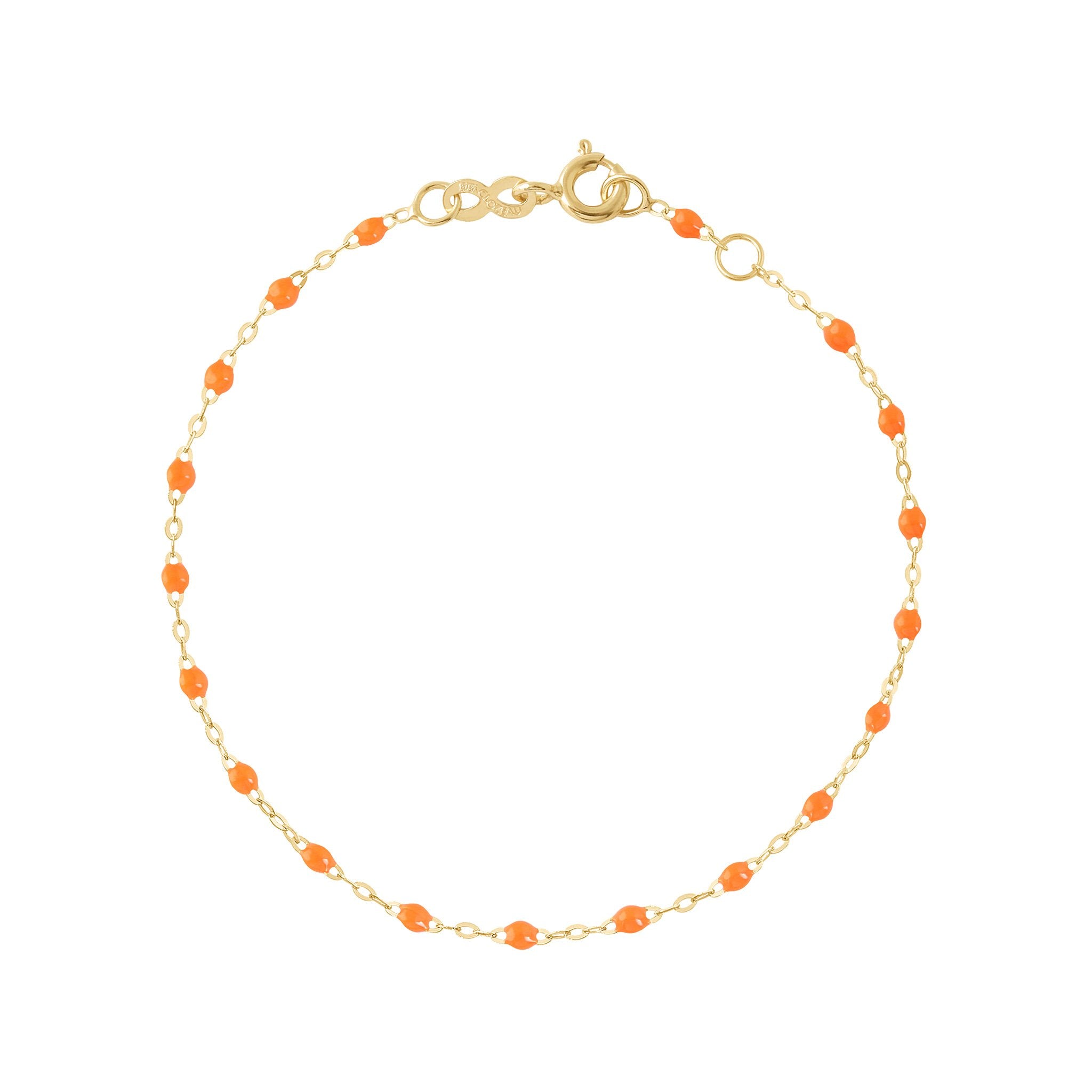 Bracelet orange fluo Classique Gigi, or jaune, 18 cm classique gigi Référence :  b3gi001j1318xx -1