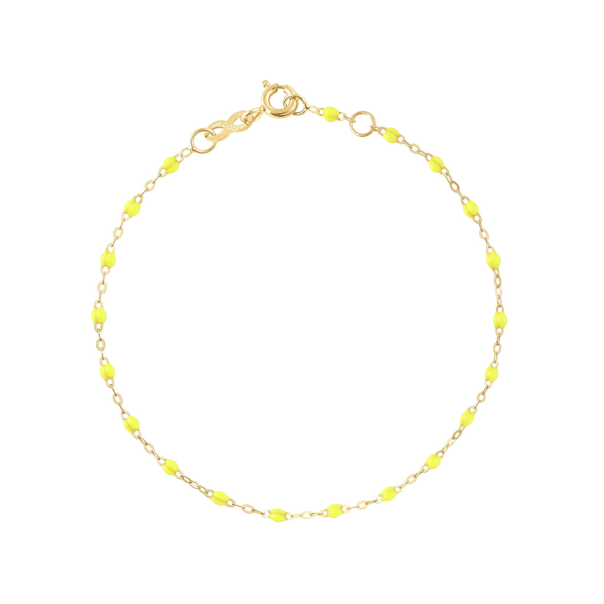 Bracelet jaune fluo Classique Gigi, or jaune, 19 cm classique gigi Référence :  b3gi001j1819xx -1