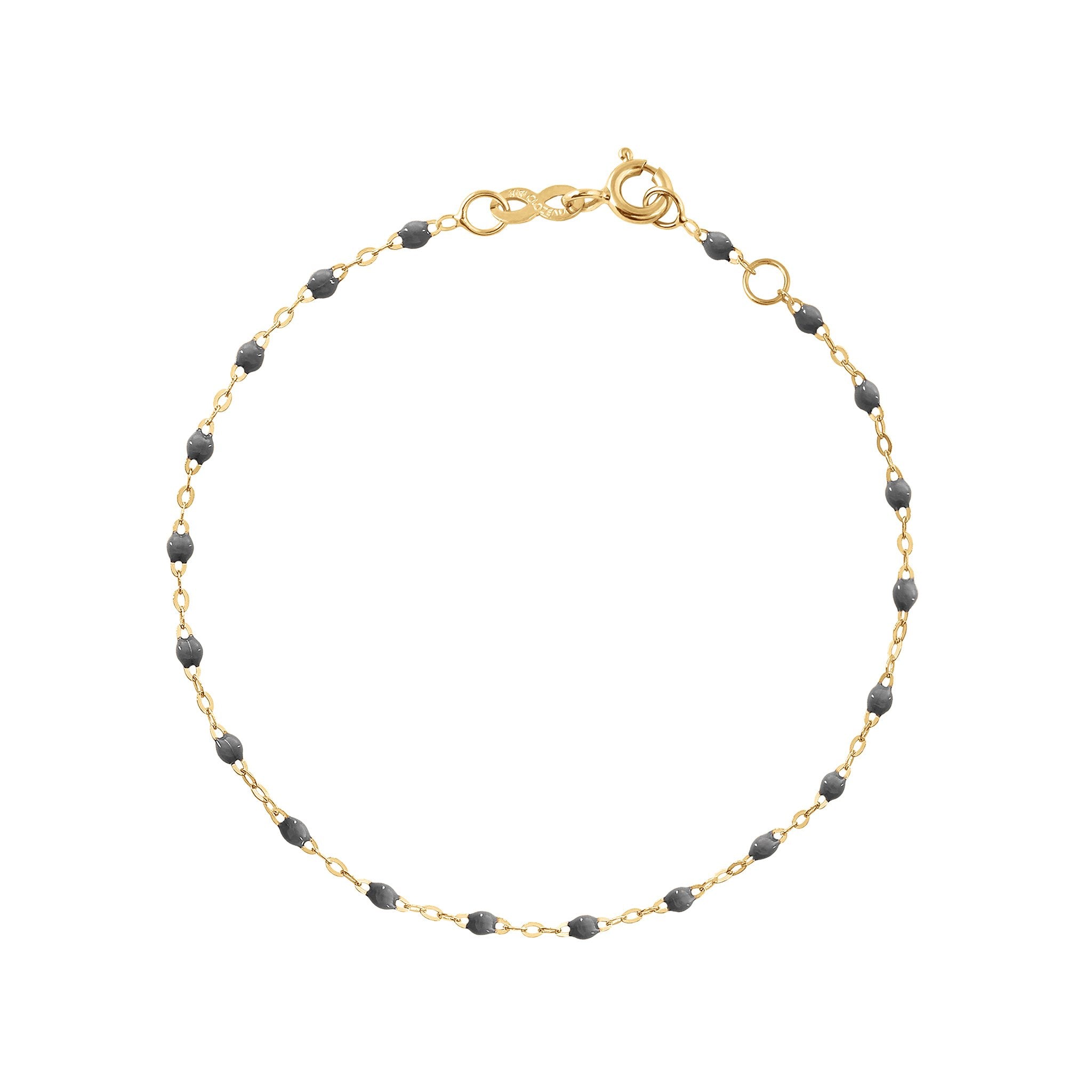 Bracelet gris foncé Classique Gigi, or jaune, 18 cm classique gigi Référence :  b3gi001j1918xx -1