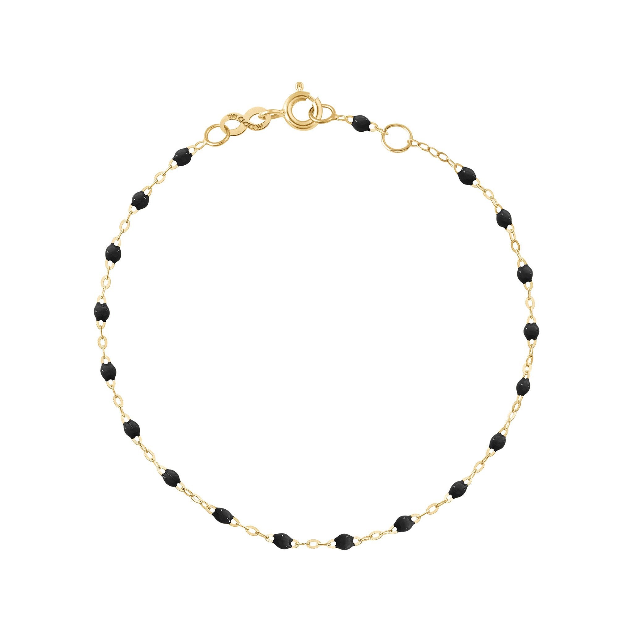 Bracelet noir Classique Gigi, or jaune, 15 cm classique gigi Référence :  b3gi001j2015xx -1