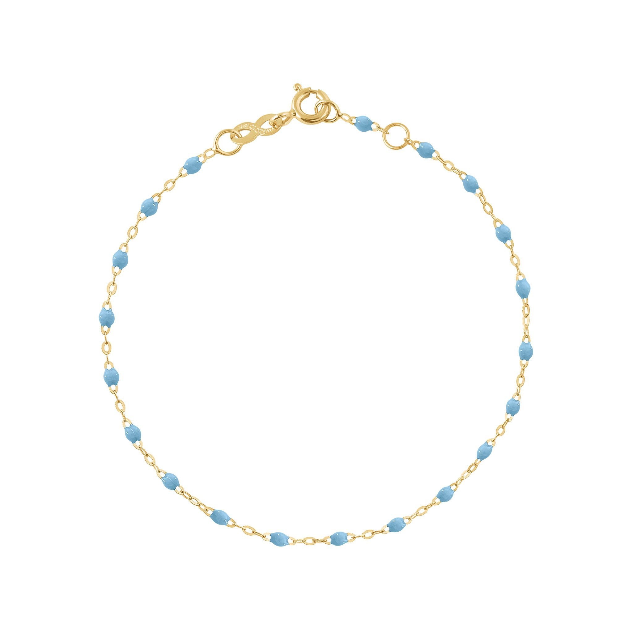 Bracelet turquoise Classique Gigi, or jaune, 15 cm