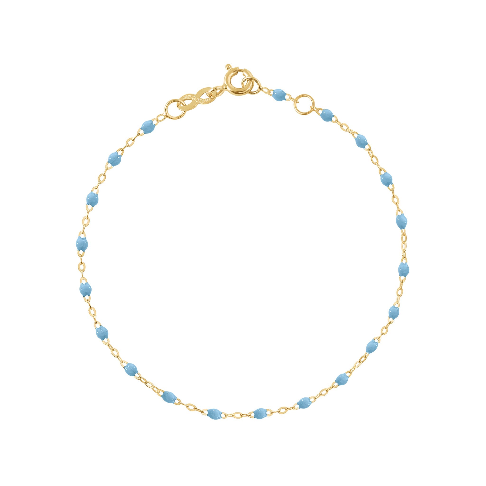 Bracelet cheville turquoise Classique Gigi, or jaune, 24 cm classique gigi Référence :  b3gi001j3424xx -1