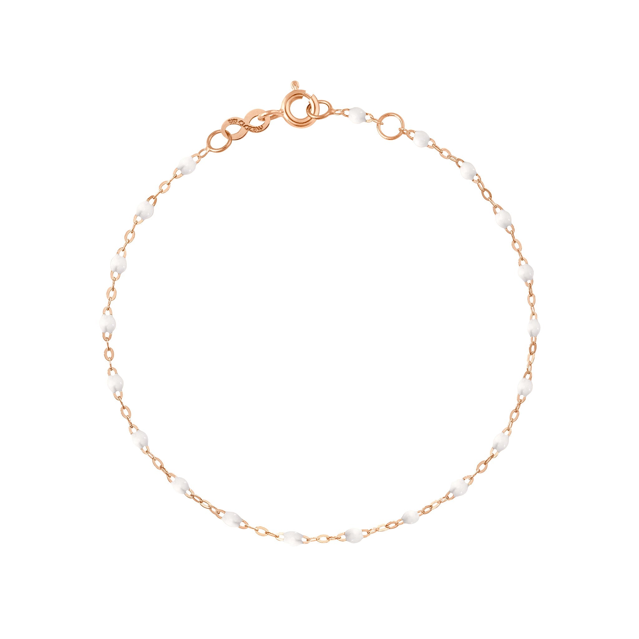 Bracelet cheville blanc Classique Gigi, or rose, 24 cm classique gigi Référence :  b3gi001r0124xx -1