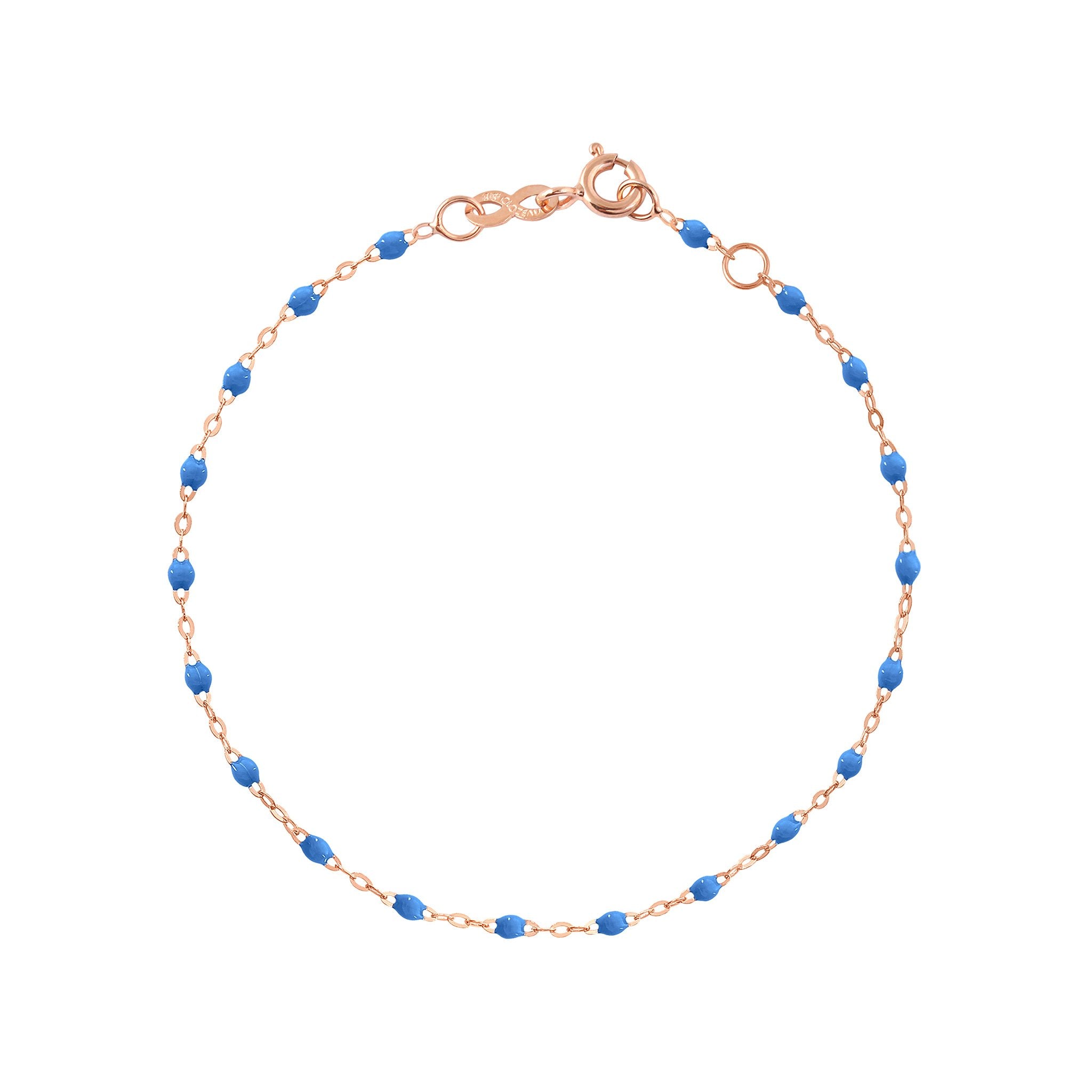 Bracelet bleu fluo Classique Gigi, or rose, 18 cm classique gigi Référence :  b3gi001r0418xx -1