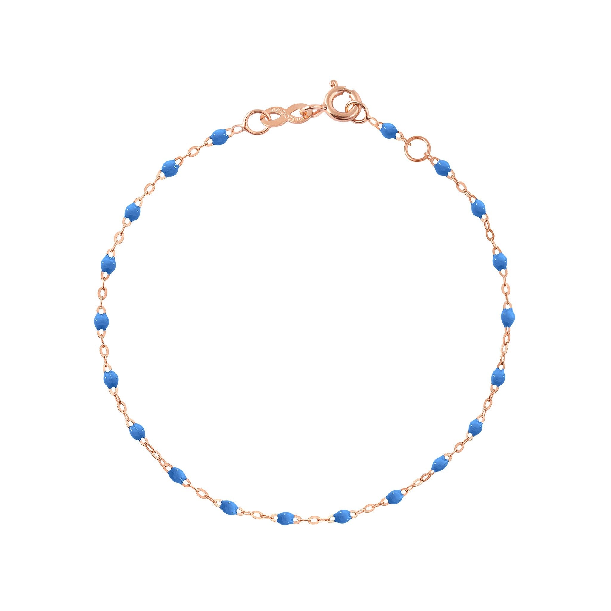 Bracelet bleu fluo Classique Gigi, or rose, 19 cm classique gigi Référence :  b3gi001r0419xx -1