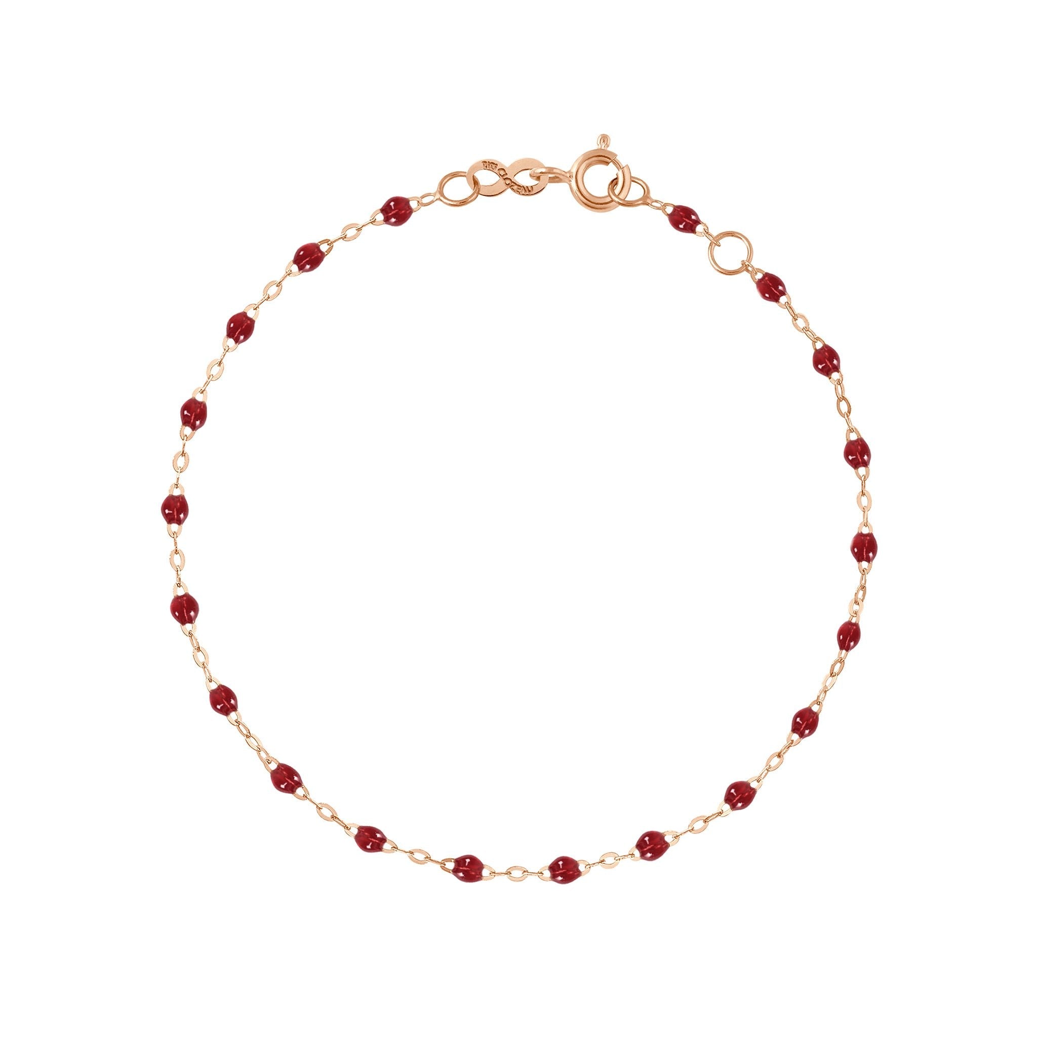 Bracelet rouge Classique Gigi, or rose, 19 cm classique gigi Référence :  b3gi001r3019xx -1